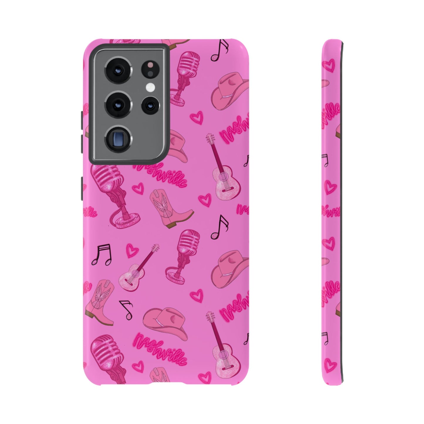Pink Music Cases for Tough Love, Music Lover Gift, Phone Accessories, Cute Phone Covers, Stylish Cases for Women