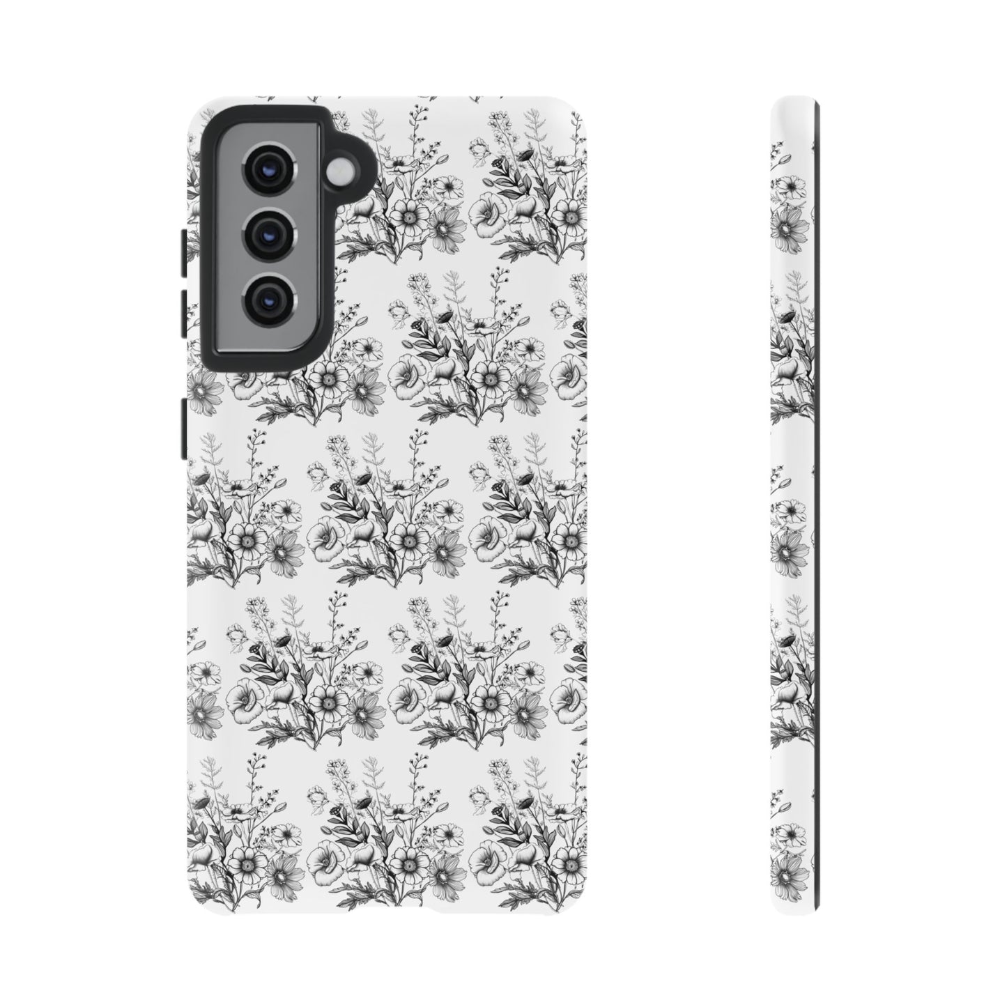 Floral Phone Case, Tough Cases with Elegant Black and White Design, Protective Cover for Fashion Lovers, Unique Gift for All [...]