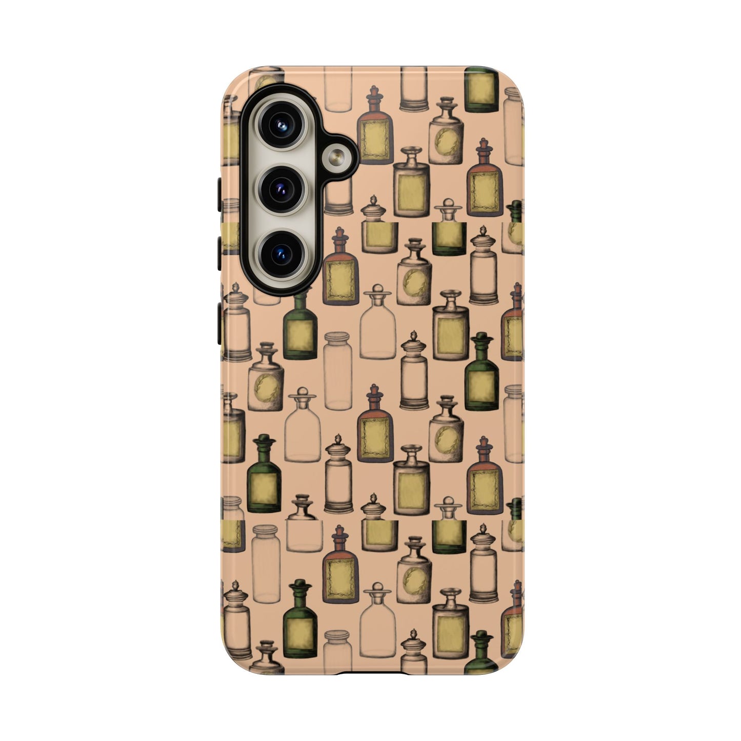 Vintage Potion Bottle Phone Case, Tough Phone Case, Magical Phone Cover, Witch Aesthetic, Gift for Witch Lovers, Boho Phone Accessories