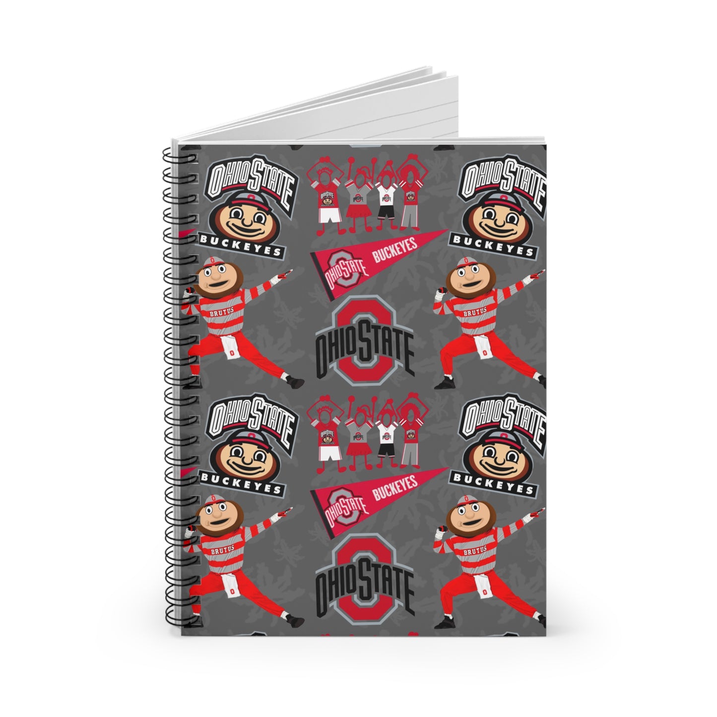 Ohio State Buckeyes Spiral Notebook - Perfect for Students, Sports Fans, Gifts, Journals, School Supplies, Office Decor