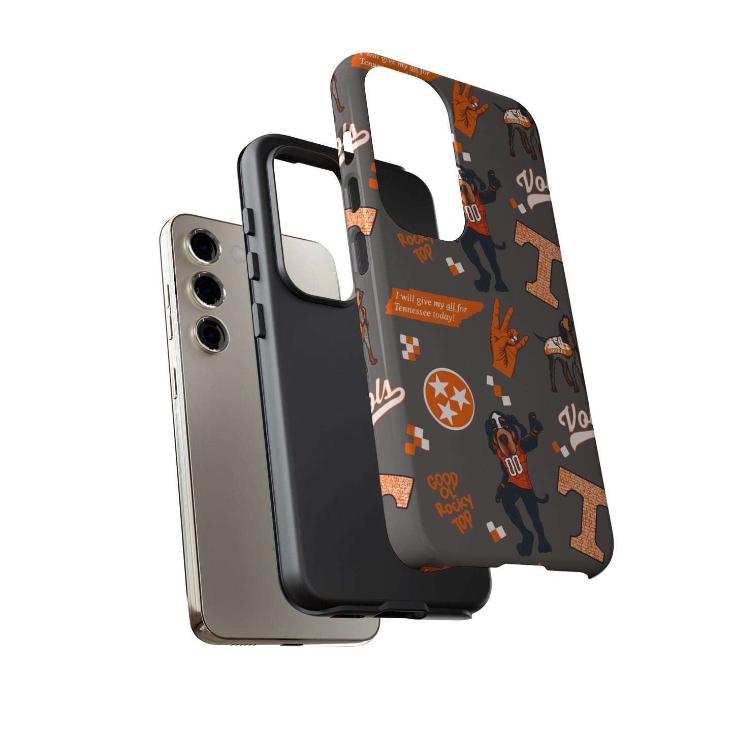 Tough Cases - Tennessee Fan Phone Case, Sports Team Accessory, Gift for Volunteers Fans, Durable Cover, College Game Day