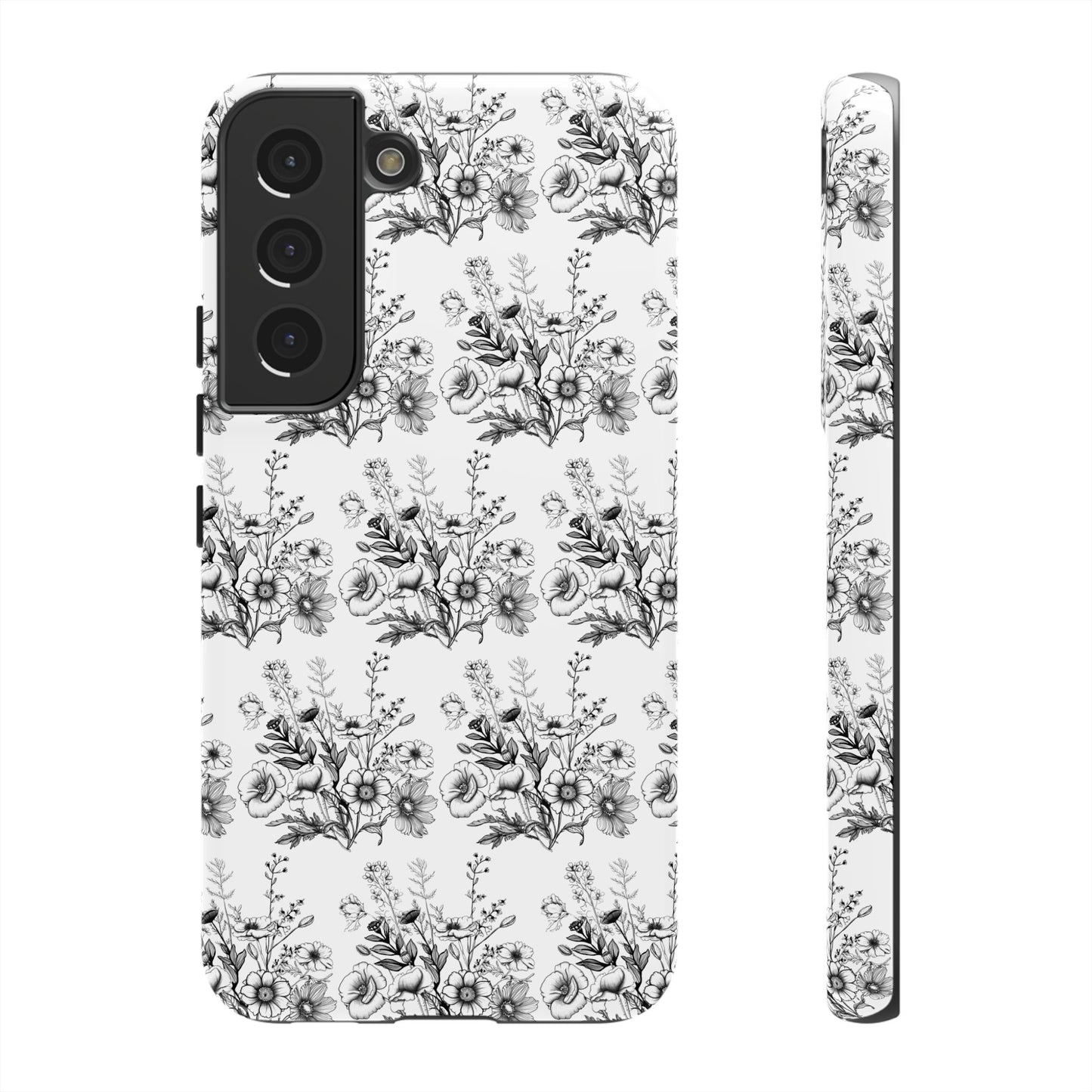 Floral Phone Case, Tough Cases with Elegant Black and White Design, Protective Cover for Fashion Lovers, Unique Gift for All [...]