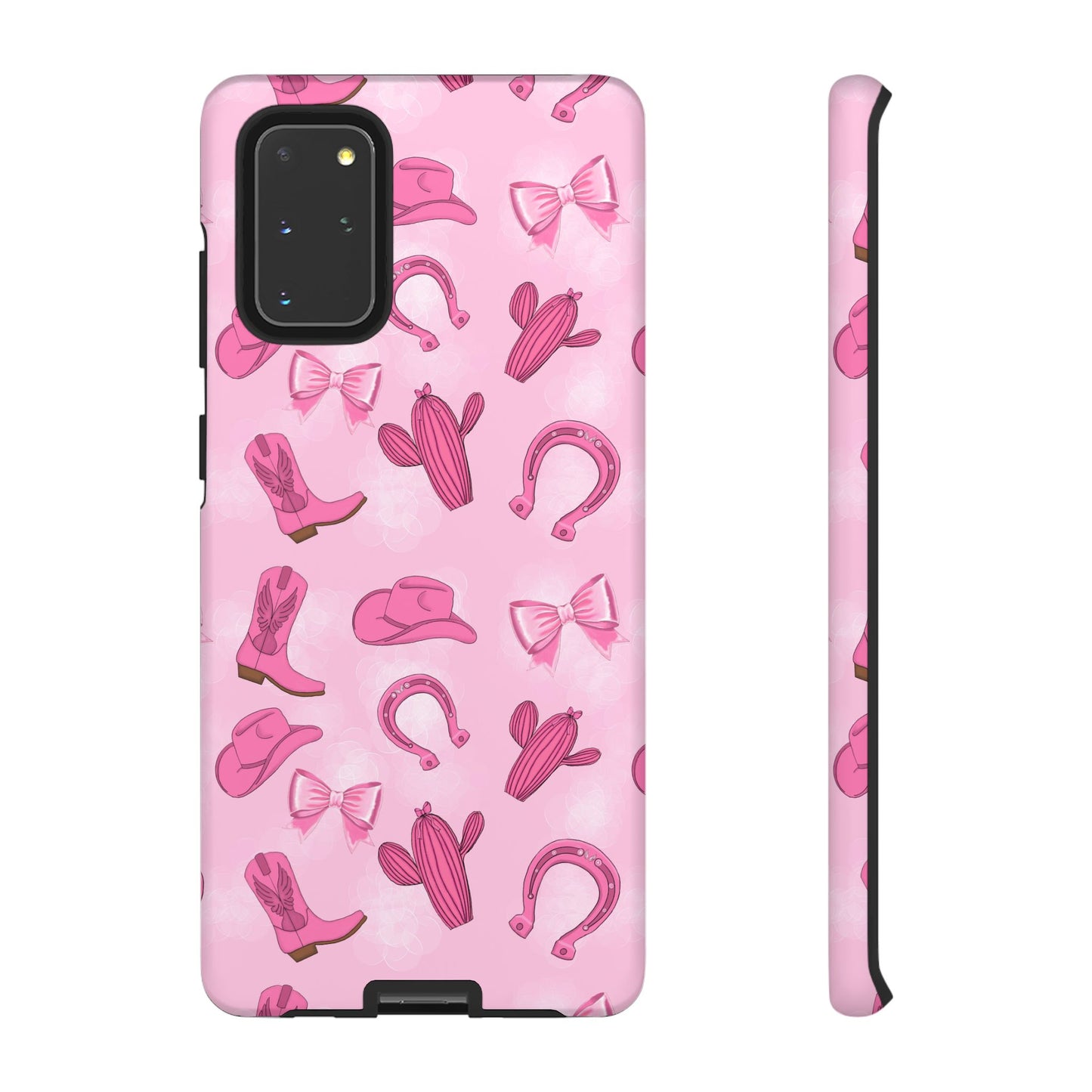 Cowgirl Chic Phone Case, Western Style Tough Case, Cute Pink Cowboy Theme, Gift for Rodeo Lovers, Country Western Decor