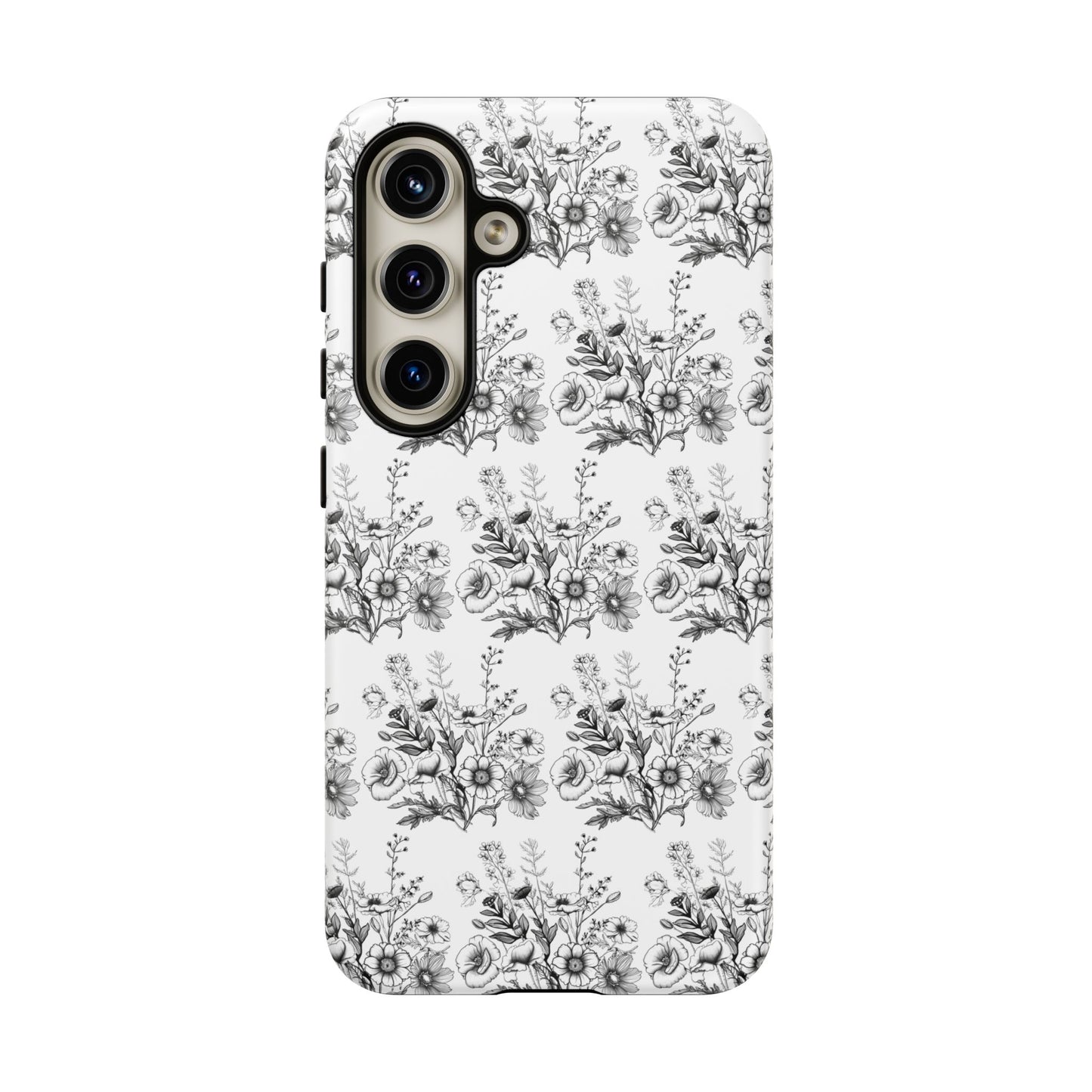 Floral Phone Case, Tough Cases with Elegant Black and White Design, Protective Cover for Fashion Lovers, Unique Gift for All [...]