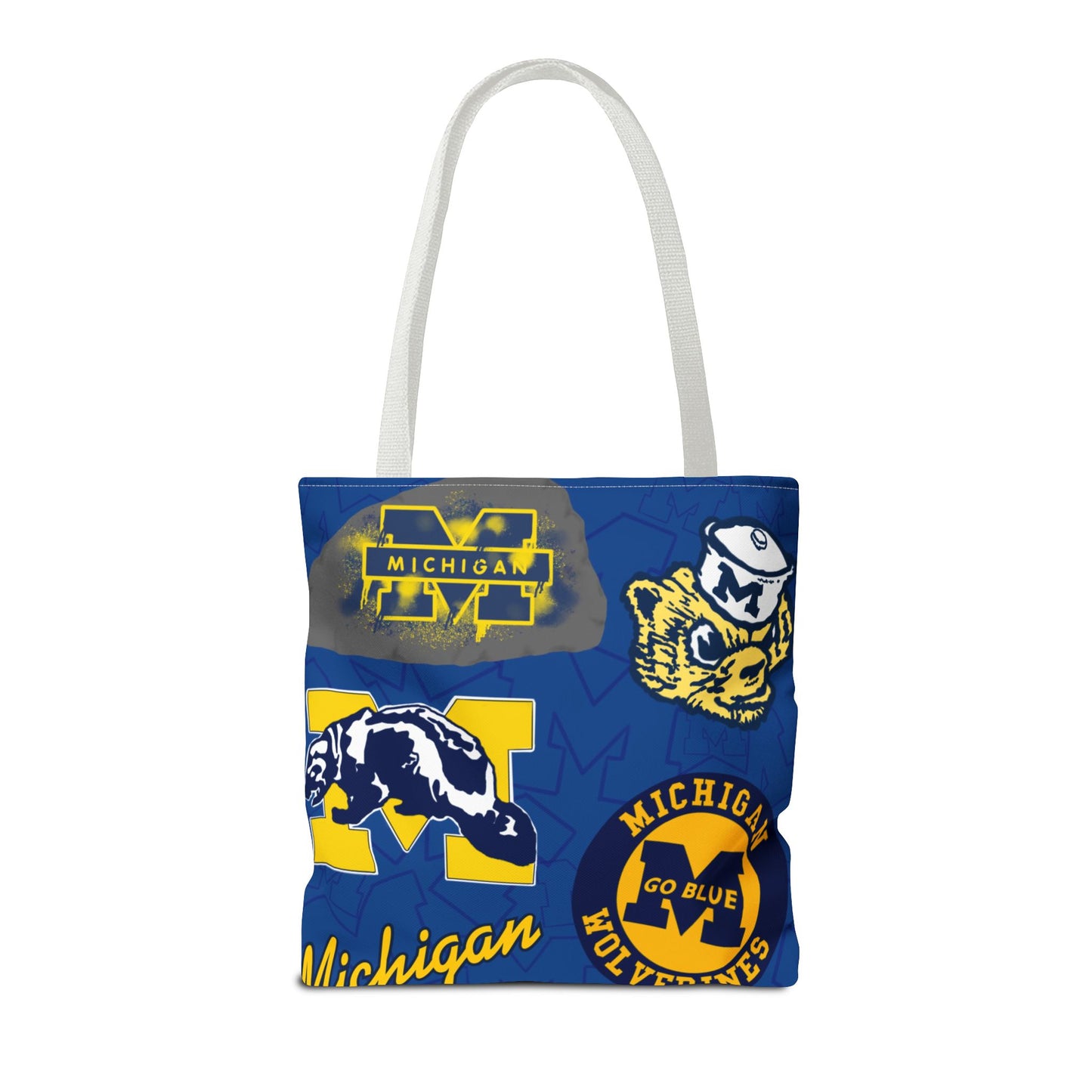 Michigan Spirit Tote Bag, College Student Gift, Game Day Accessory, Team Pride, Sports Tote, University of Michigan