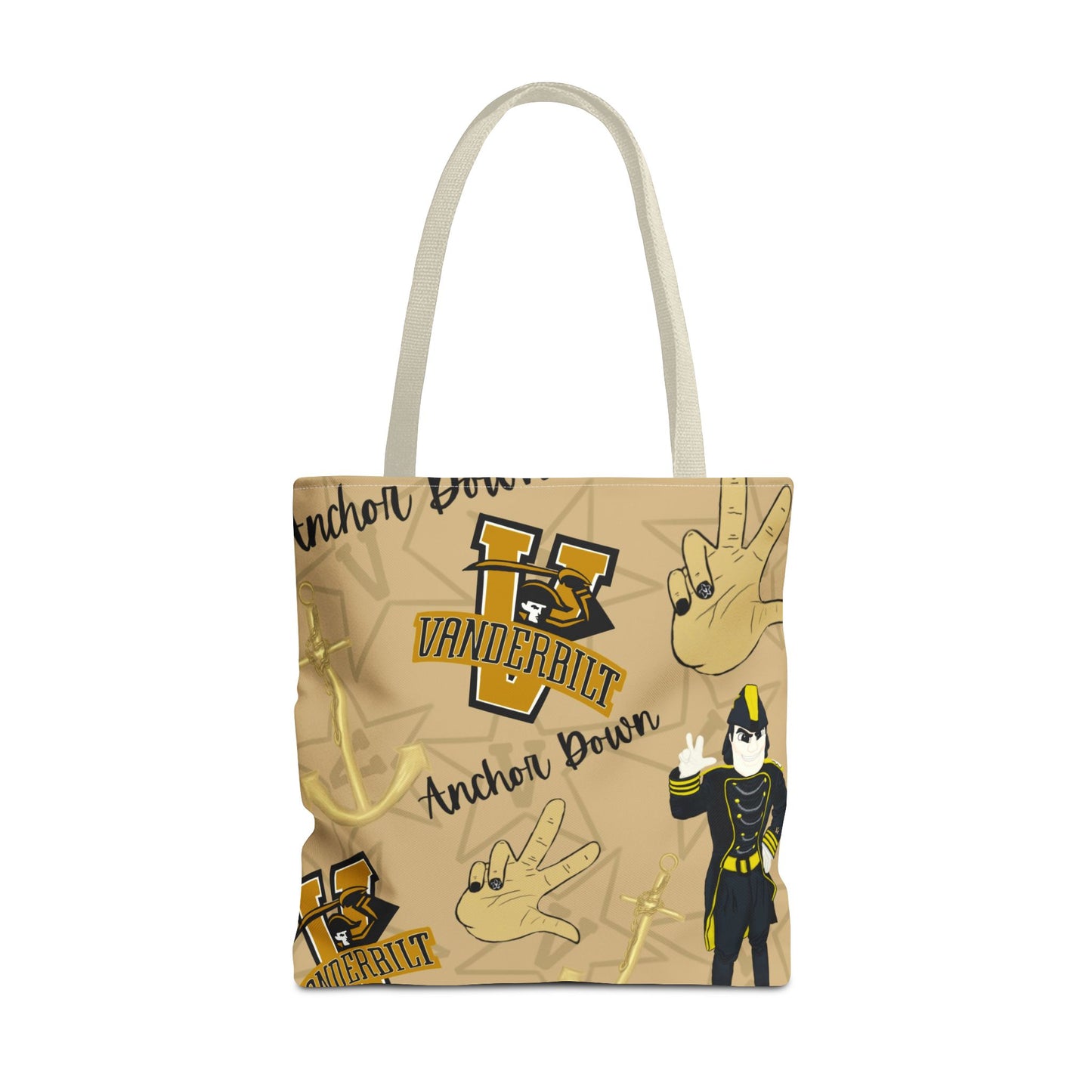 Vanderbilt Spirit Tote Bag, Functional Everyday Tote, College Merchandise, Personalized Gift, Sports Game Accessory