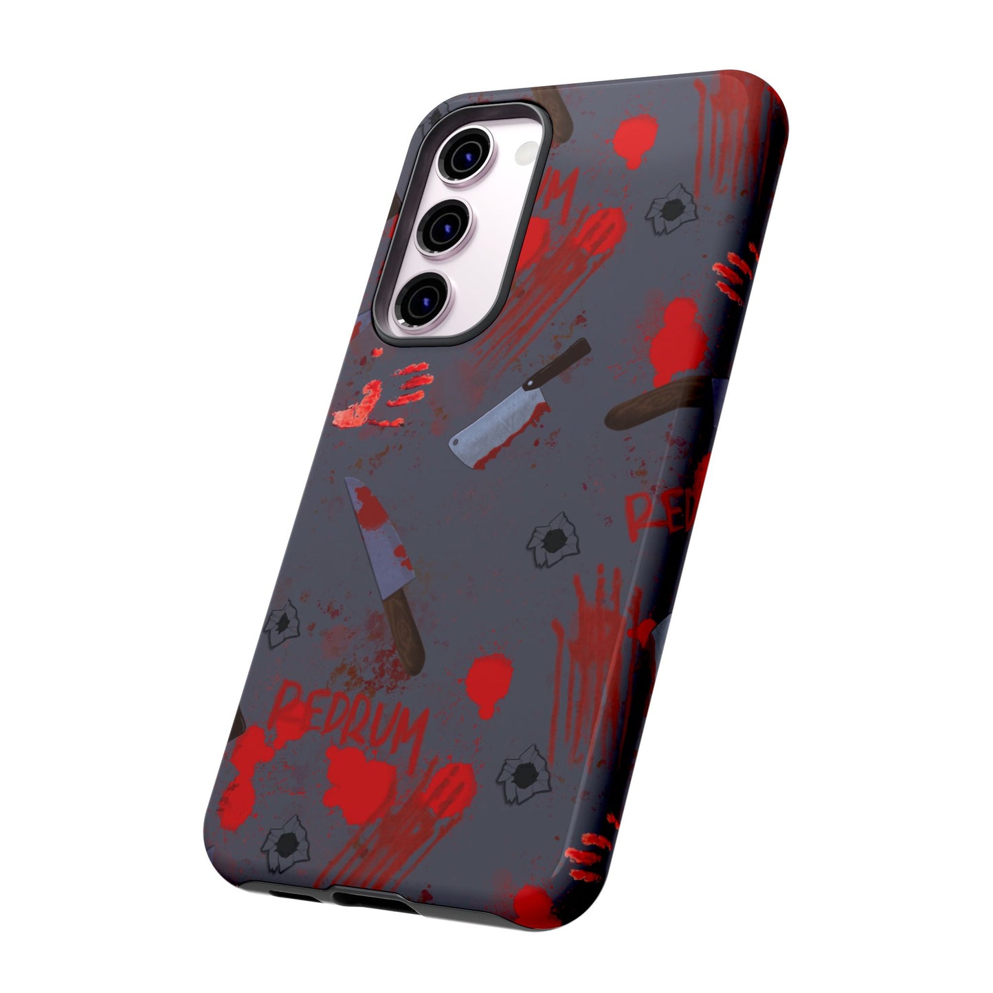 Blood Splatter Phone Case, Tough Case for Horror Fans, Halloween Accessory, Unique Gift for Gamers, Spooky Phone Cover