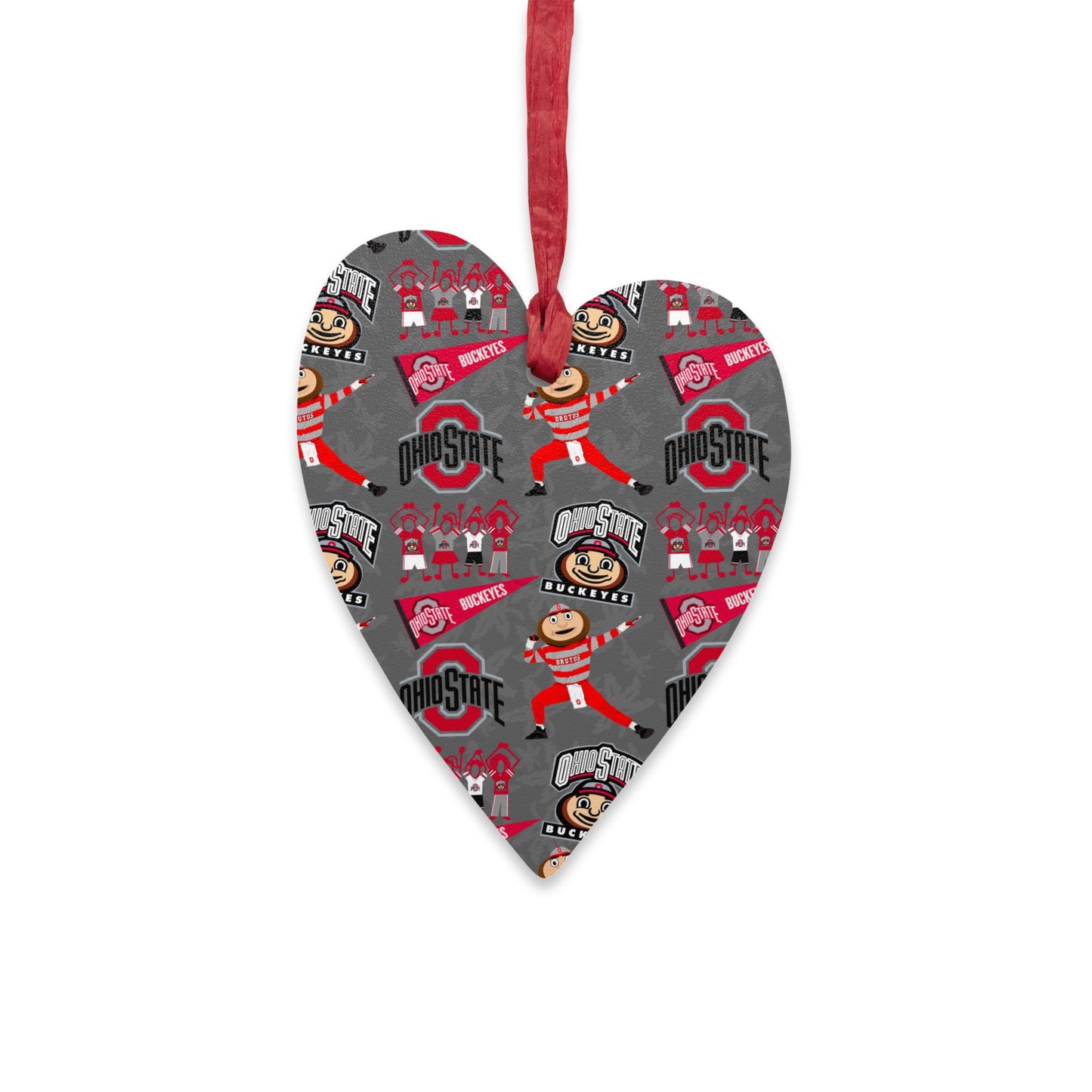 Ohio State Wooden Ornaments, Holiday Decorations, College Sports Decor, Personalized Gift, Christmas Ornaments