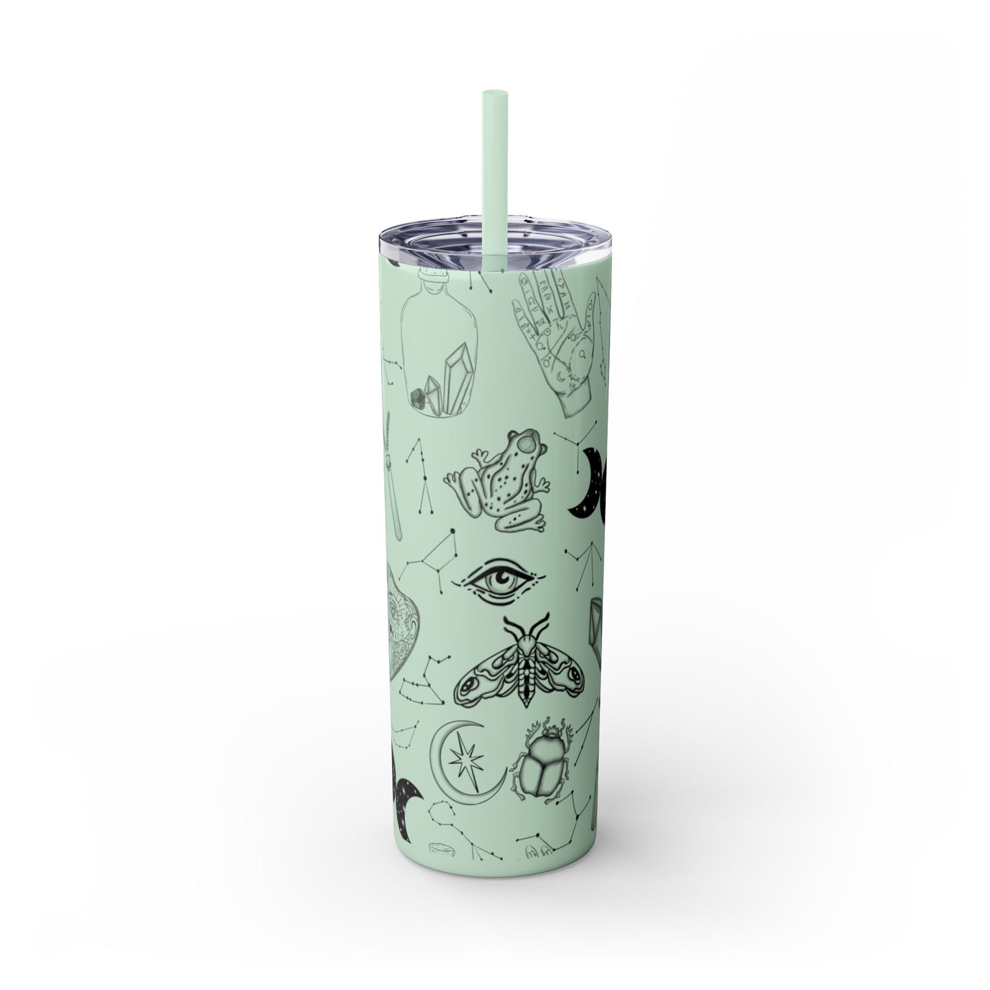 Withy Celestial Skinny Tumbler, 20oz - Astrology Drinkware, Starry Travel Cup, Unique Gift for Her, Cosmic Party Favor, Constellation Mug