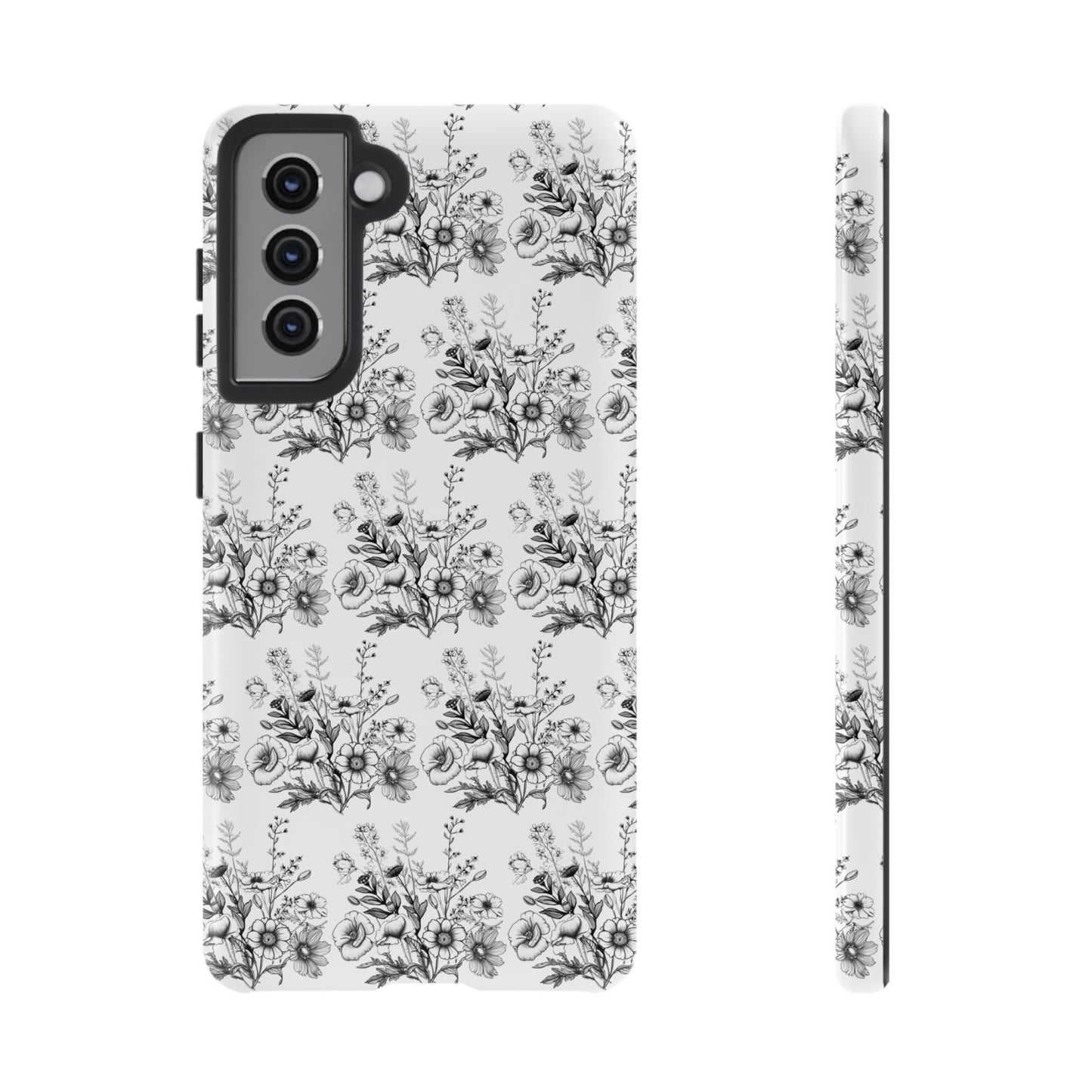 Floral Phone Case, Tough Cases with Elegant Black and White Design, Protective Cover for Fashion Lovers, Unique Gift for All [...]