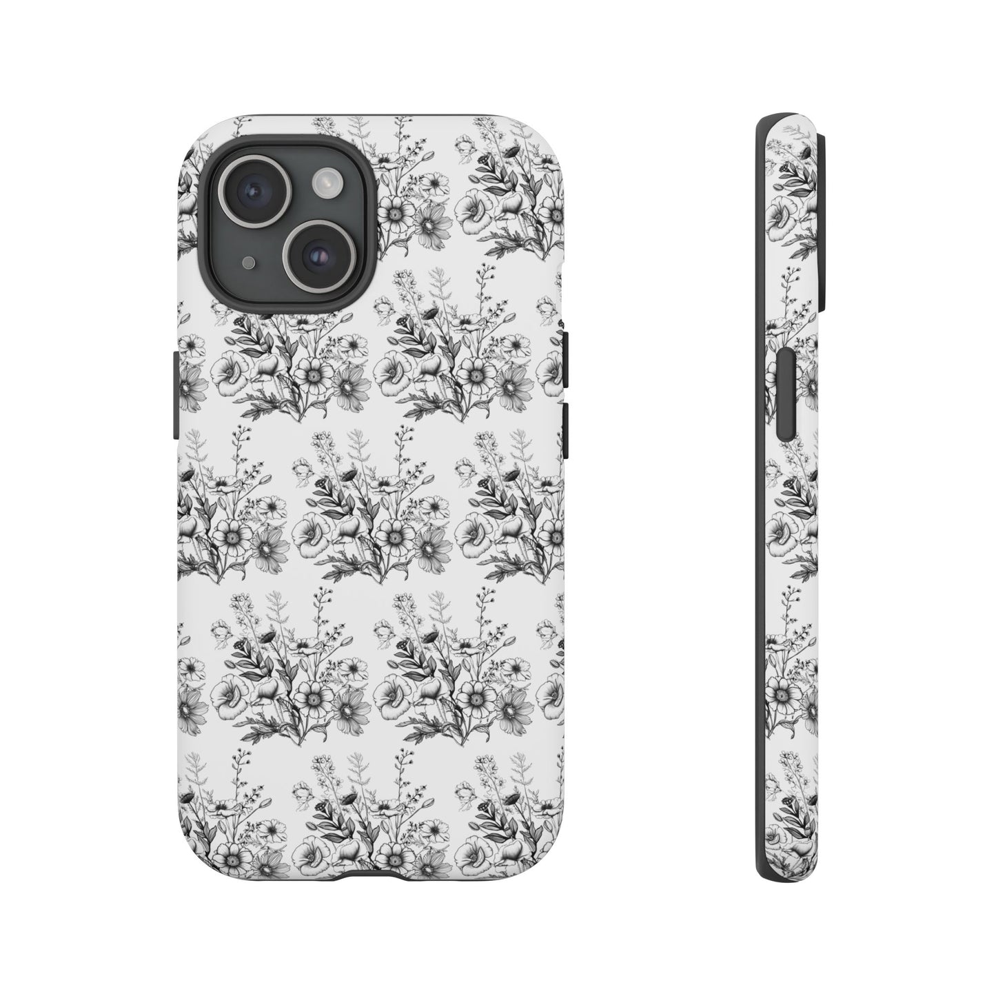 Floral Phone Case, Tough Cases with Elegant Black and White Design, Protective Cover for Fashion Lovers, Unique Gift for All [...]