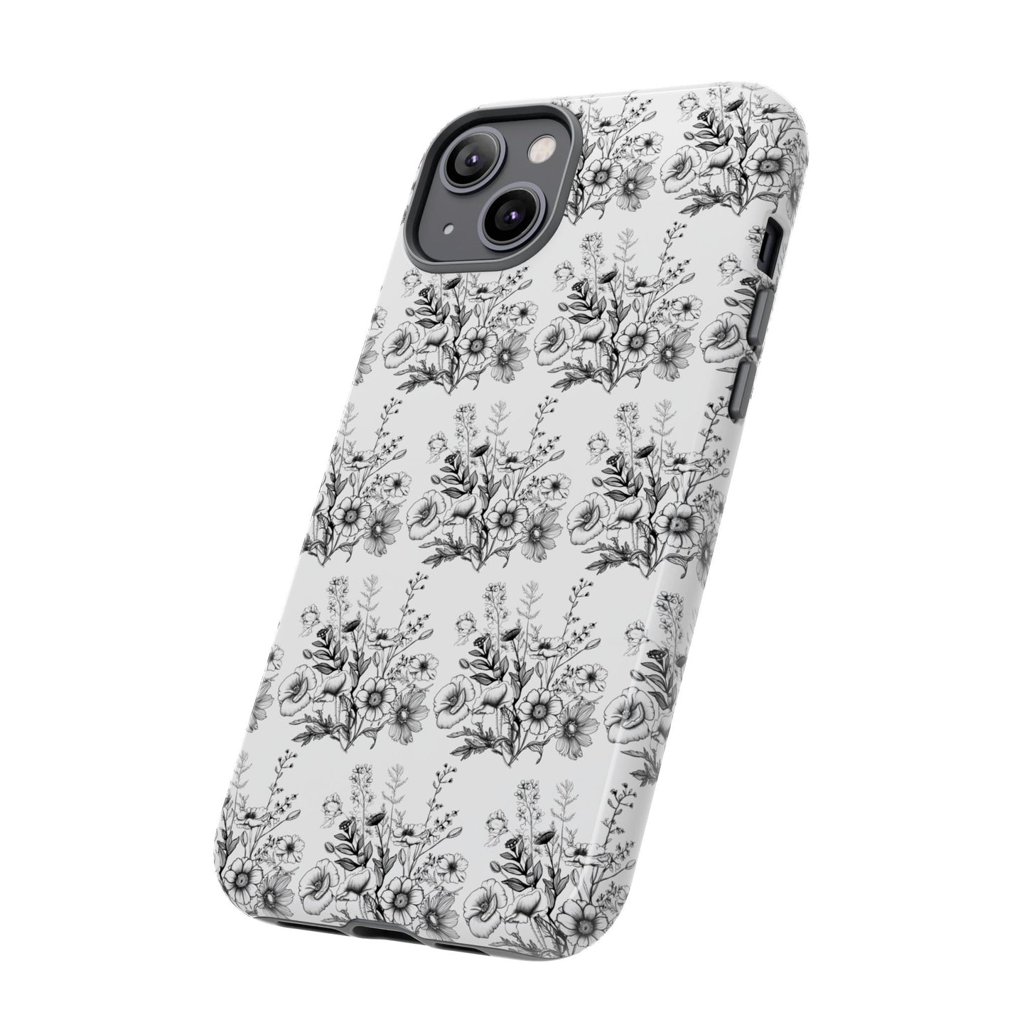 Floral Phone Case, Tough Cases with Elegant Black and White Design, Protective Cover for Fashion Lovers, Unique Gift for All [...]
