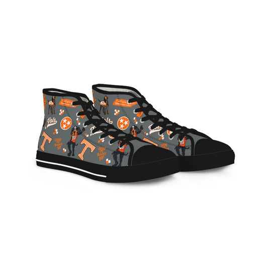 Tennessee Vols High Top Sneakers - Trendy Athletic Shoes for Casual Wear, Gift for Him, Sneakers for Game Day, Fashionable Footwear
