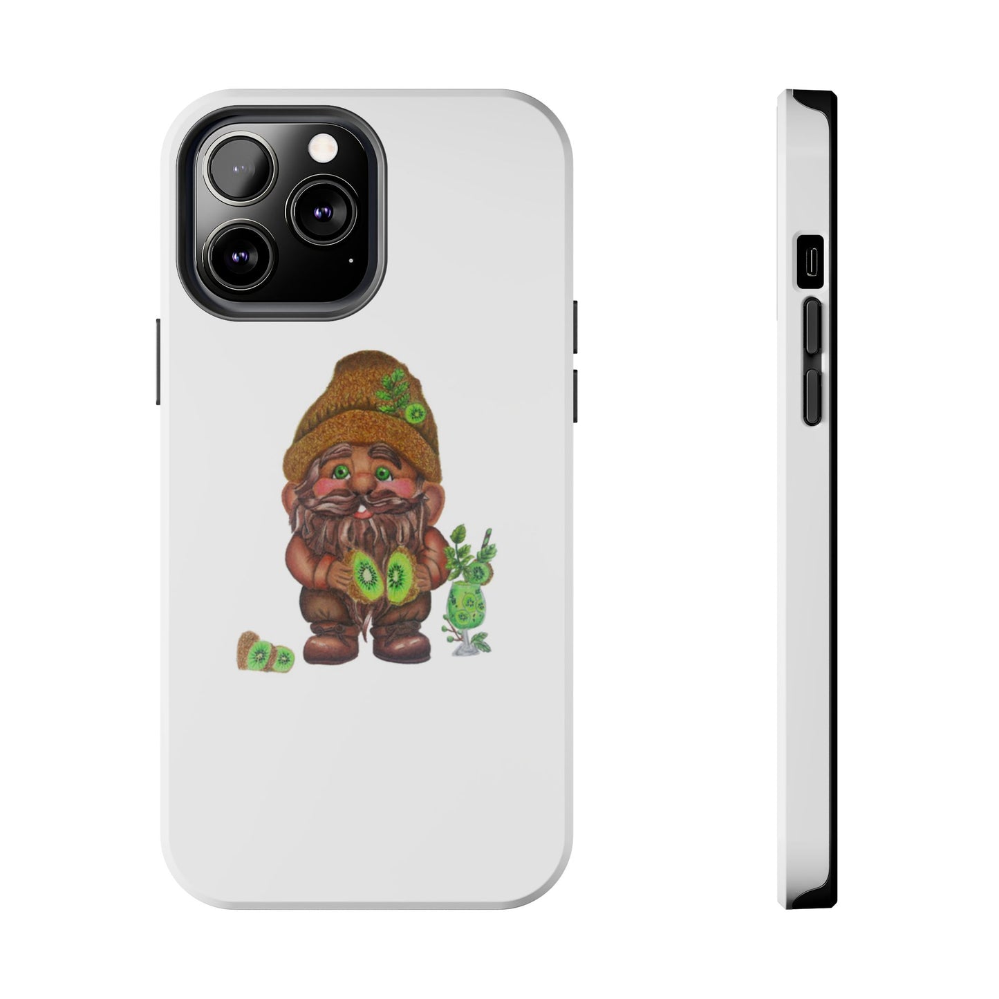 Funny Kiwi Gnome Phone Cases, Phone Covers for Gnome Lovers, Cute Gift for Gardeners, Unique Tech Accessories, Holiday Gifts