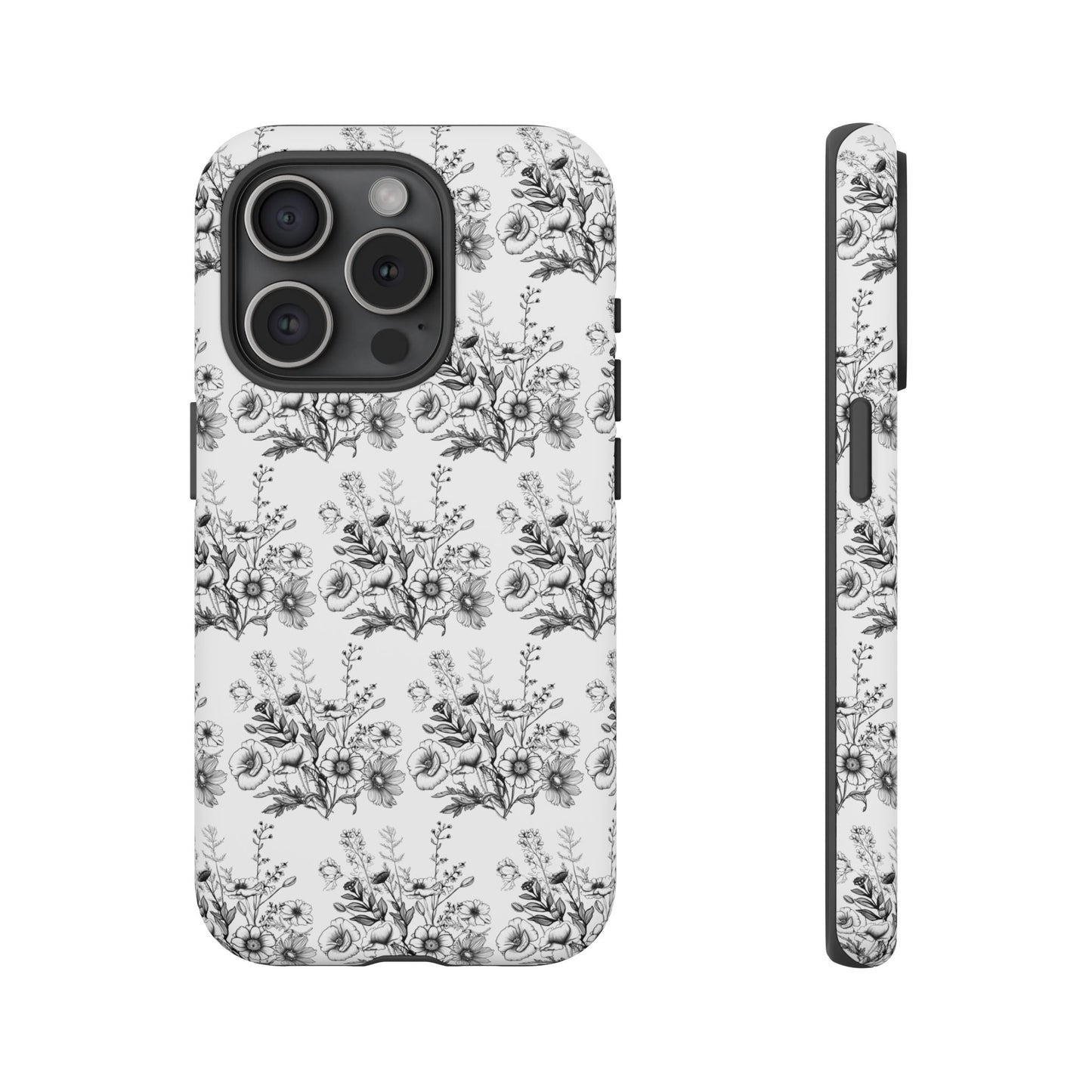 Floral Phone Case, Tough Cases with Elegant Black and White Design, Protective Cover for Fashion Lovers, Unique Gift for All [...]