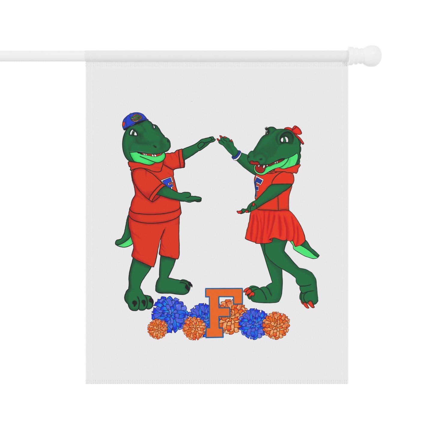 Florida Gators Garden Banner, Fun Outdoor Decor, Kids Birthday Party Decoration, Cute Garden Flag, Dino Theme Yard Sign