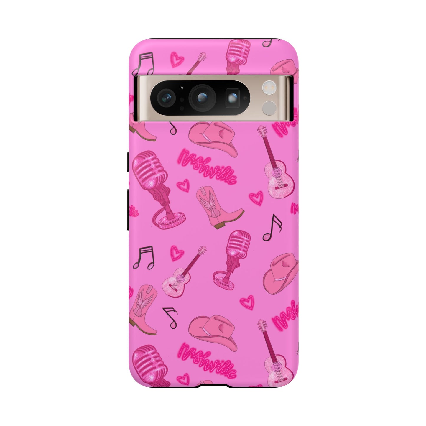 Pink Music Cases for Tough Love, Music Lover Gift, Phone Accessories, Cute Phone Covers, Stylish Cases for Women