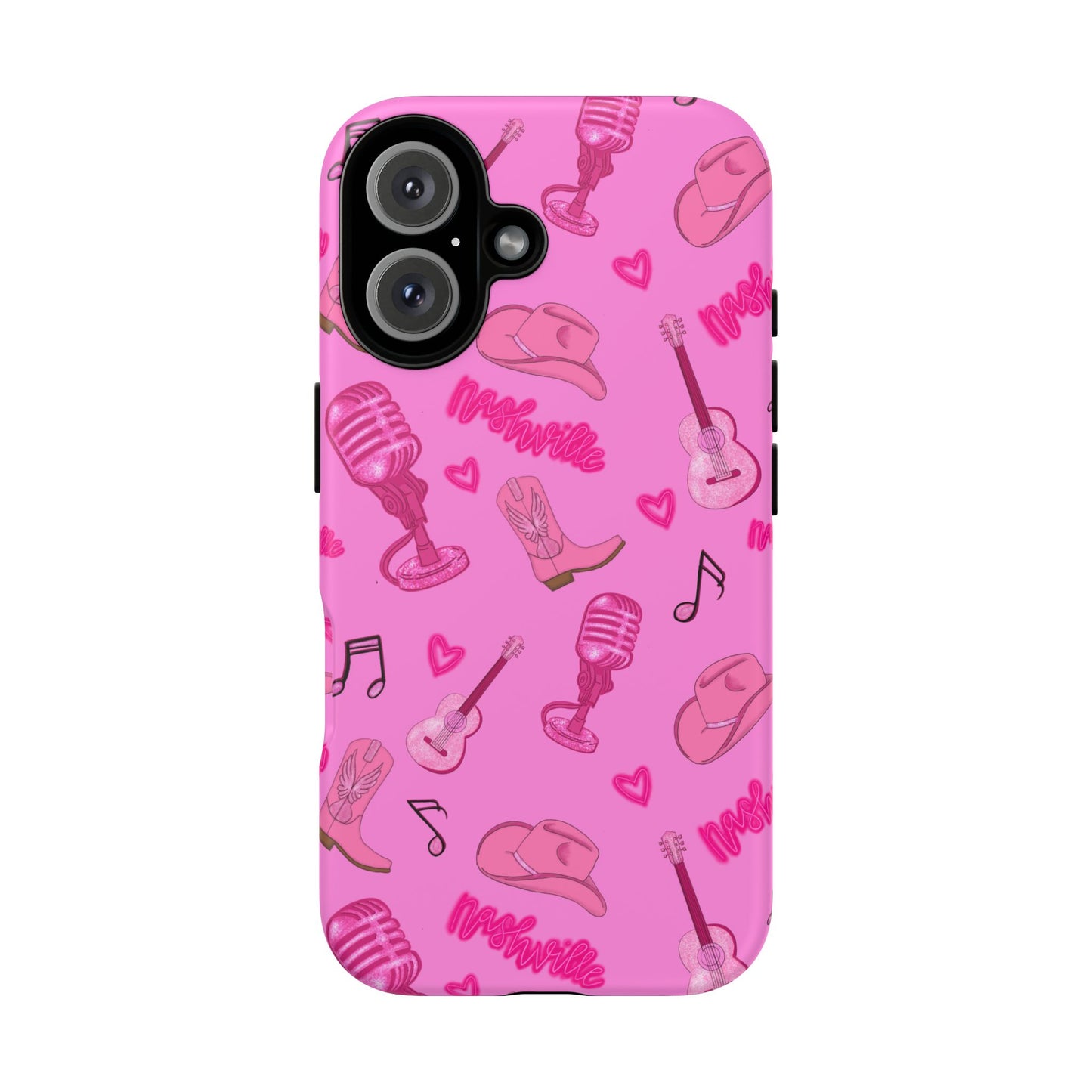 Pink Music Cases for Tough Love, Music Lover Gift, Phone Accessories, Cute Phone Covers, Stylish Cases for Women