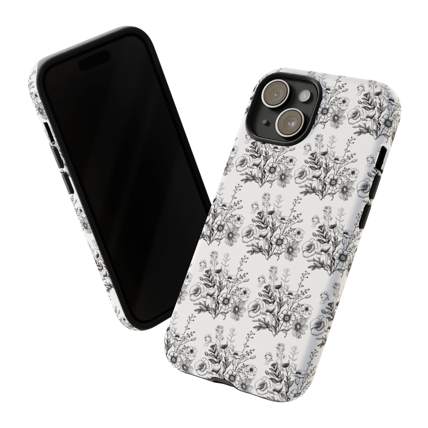 Floral Phone Case, Tough Cases with Elegant Black and White Design, Protective Cover for Fashion Lovers, Unique Gift for All [...]