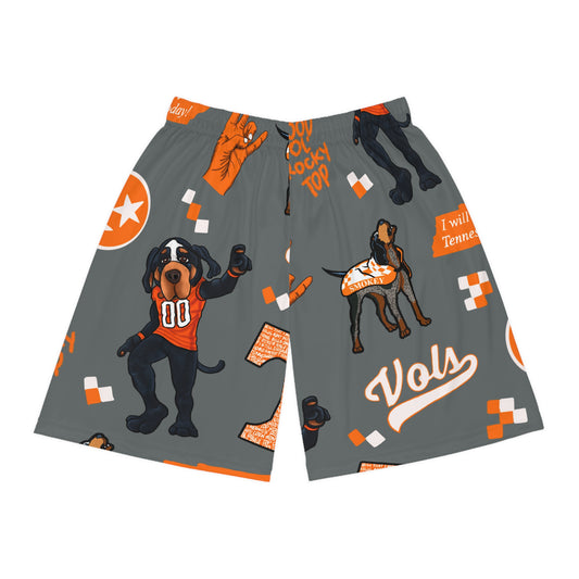 Tennessee Basketball Shorts, Fun Athletic Wear for Game Day, Perfect for Sports Fans, Summer Casual Shorts, Unique Gift for Team Supporters