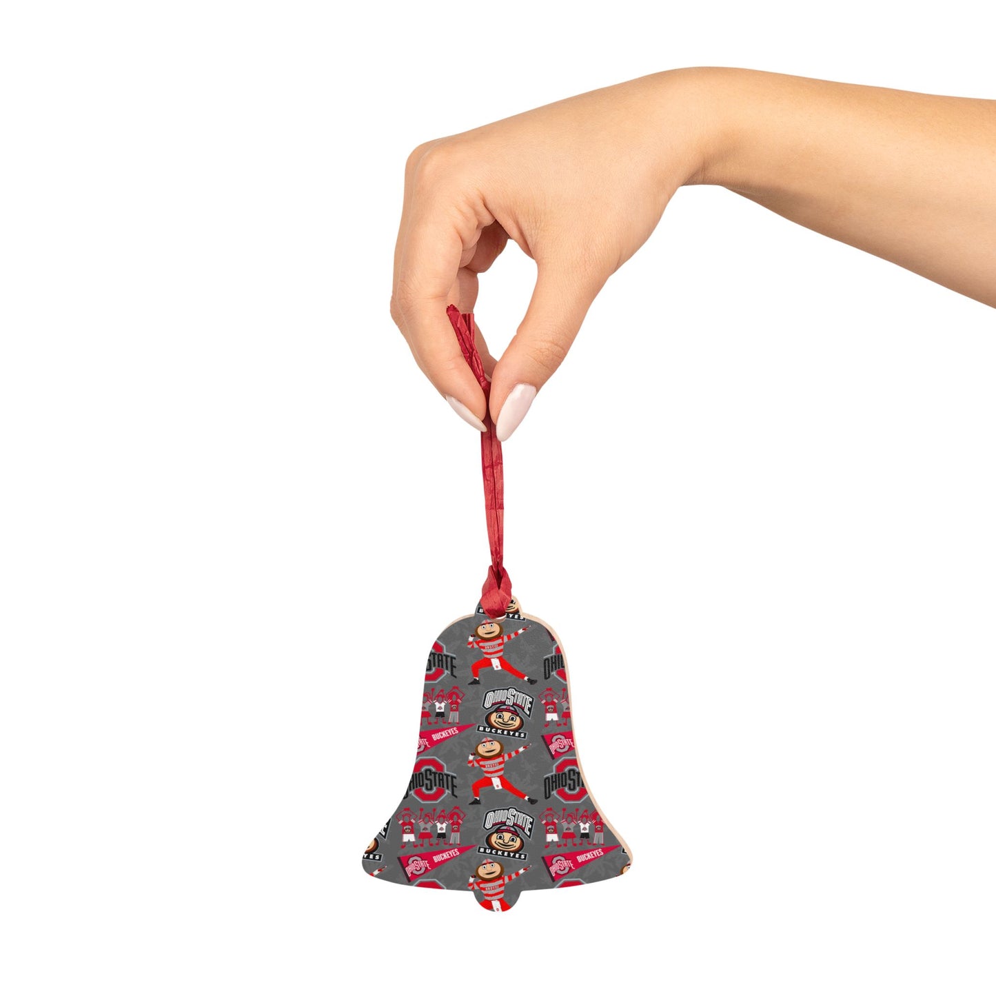 Ohio State Wooden Ornaments, Holiday Decorations, College Sports Decor, Personalized Gift, Christmas Ornaments