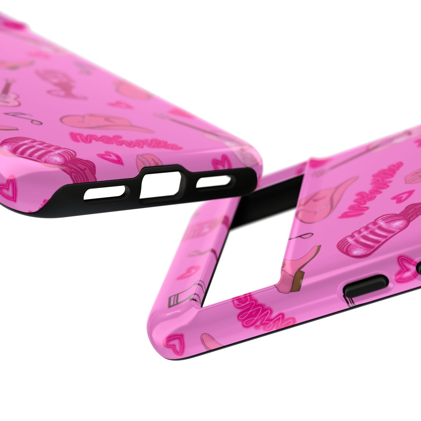 Pink Music Cases for Tough Love, Music Lover Gift, Phone Accessories, Cute Phone Covers, Stylish Cases for Women