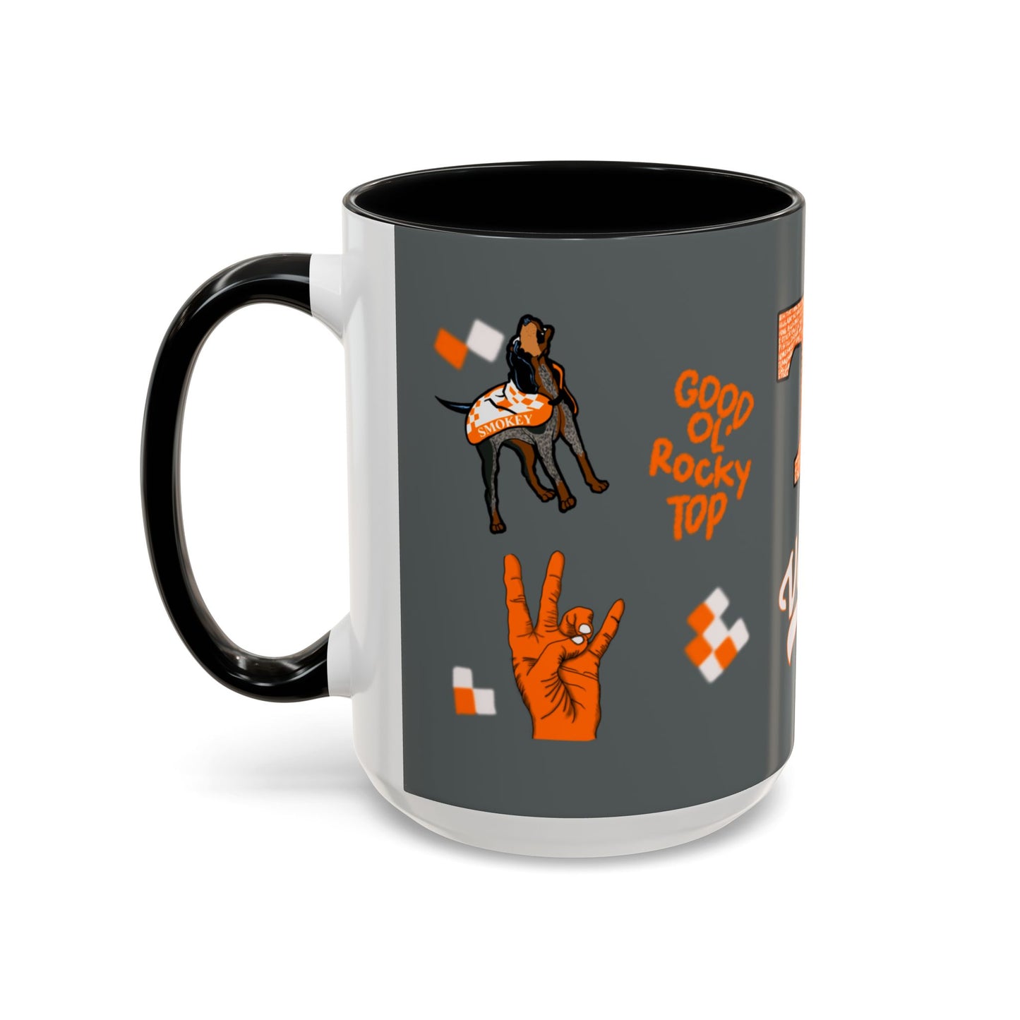 Tennessee Spirit Coffee Mug, Perfect for Gameday, College Student Gift, Unique Drinkware, Sports Fan Mug, Show Your Team Pride