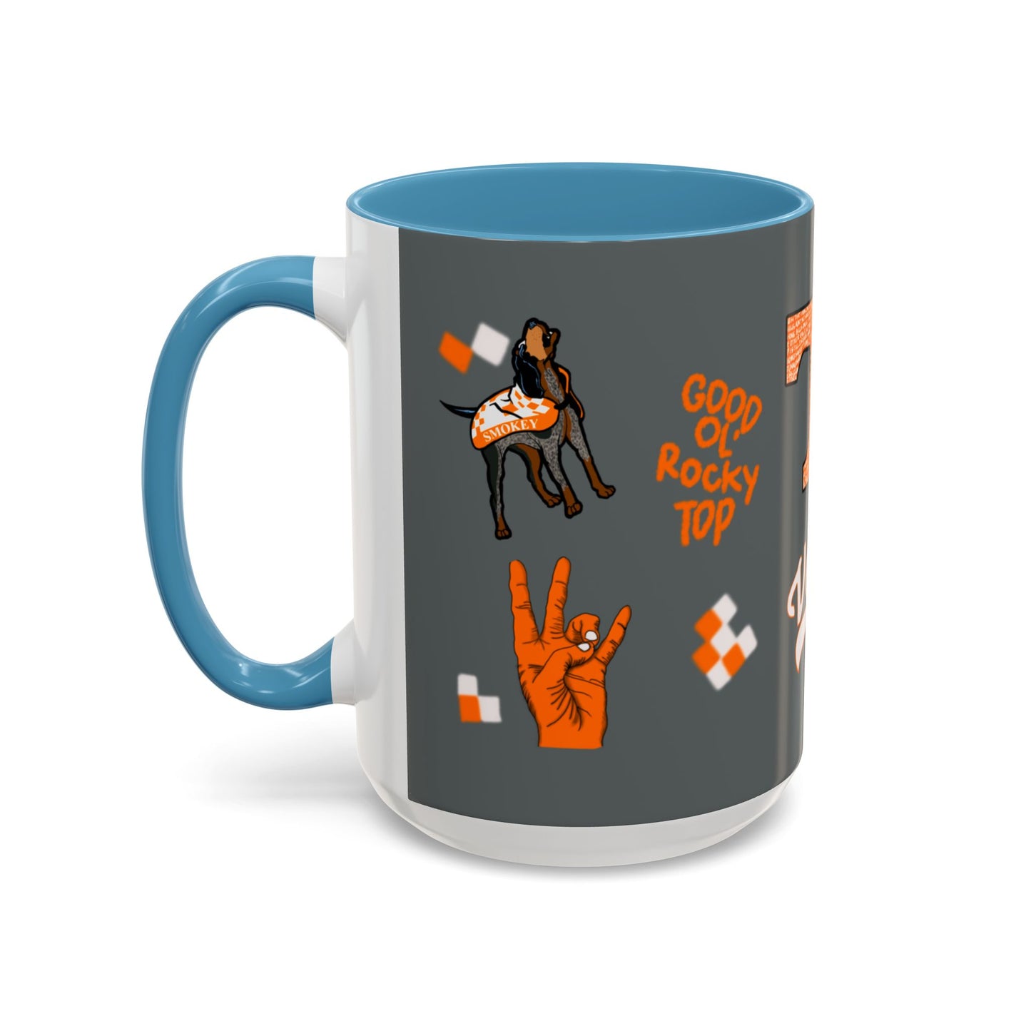 Tennessee Spirit Coffee Mug, Perfect for Gameday, College Student Gift, Unique Drinkware, Sports Fan Mug, Show Your Team Pride