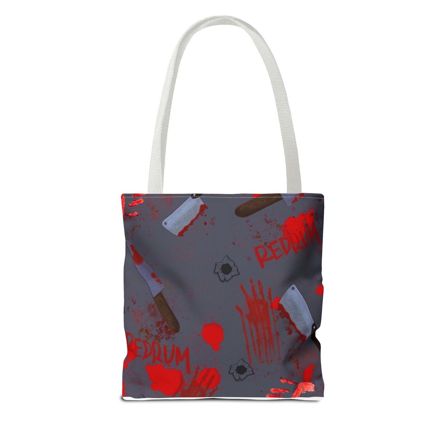 Gory Tote Bag with Redrum Design, Horror Aesthetic Bag, Perfect for Halloween, Gift for Horror Fans, Unique Movie-Inspired Accessory