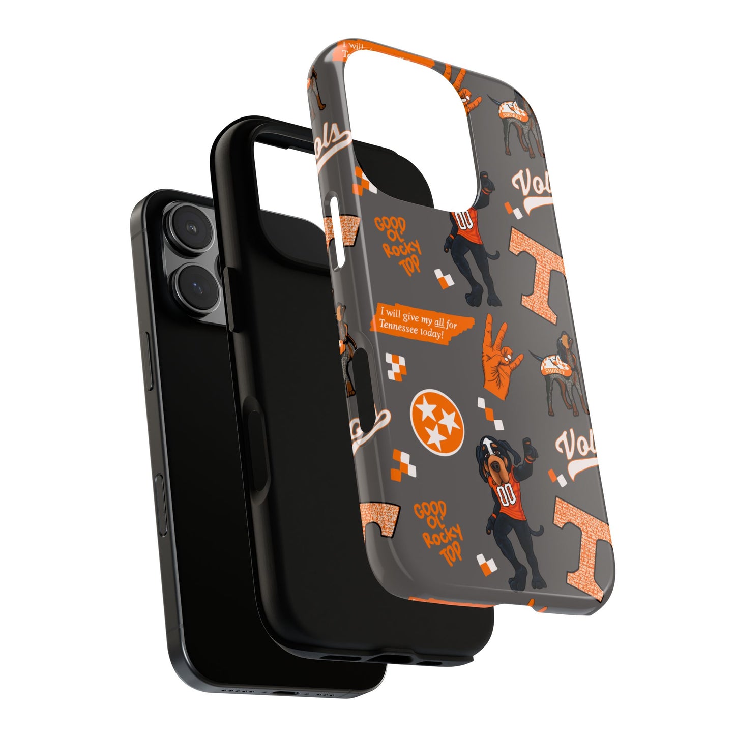 Tough Cases - Tennessee Fan Phone Case, Sports Team Accessory, Gift for Volunteers Fans, Durable Cover, College Game Day