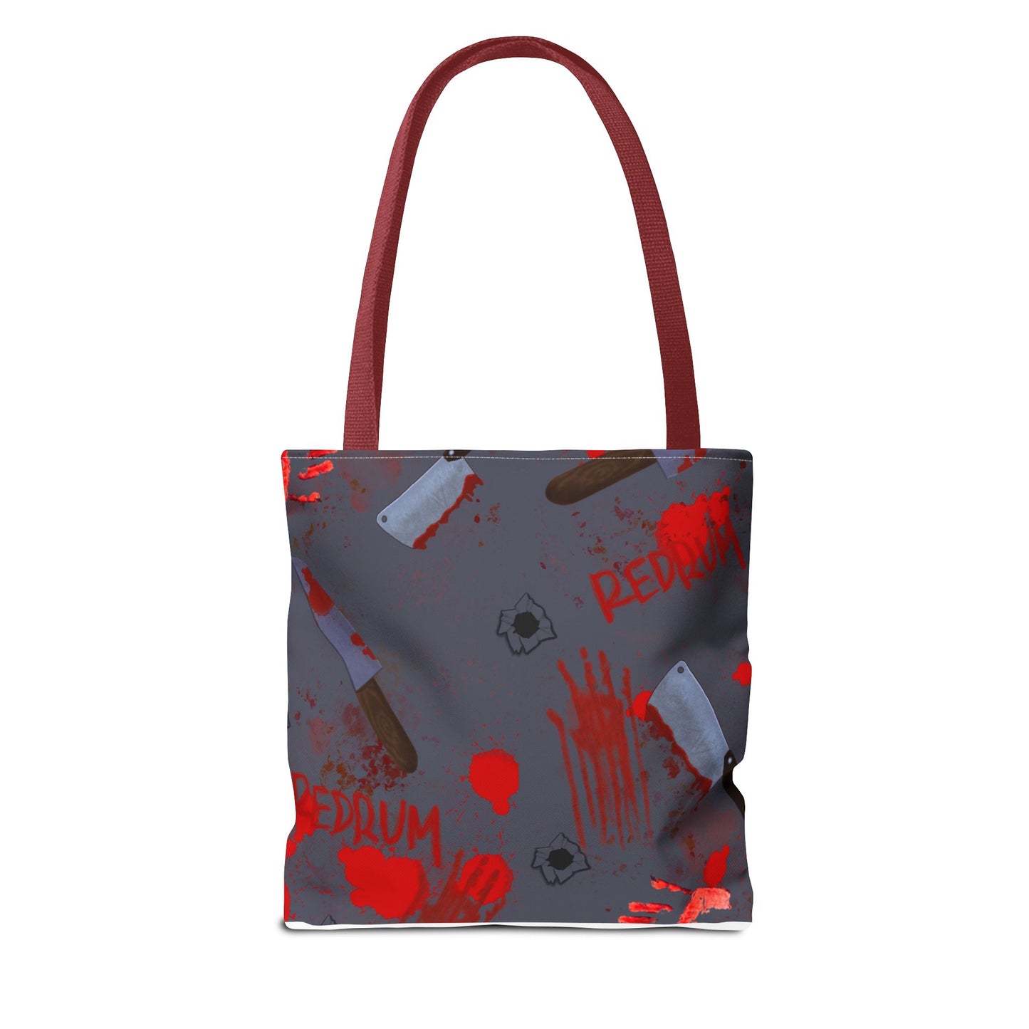 Gory Tote Bag with Redrum Design, Horror Aesthetic Bag, Perfect for Halloween, Gift for Horror Fans, Unique Movie-Inspired Accessory