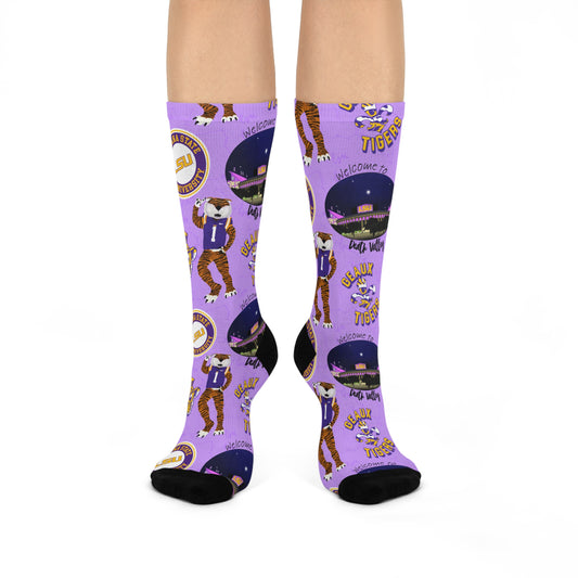 LSU Cushioned Crew Socks