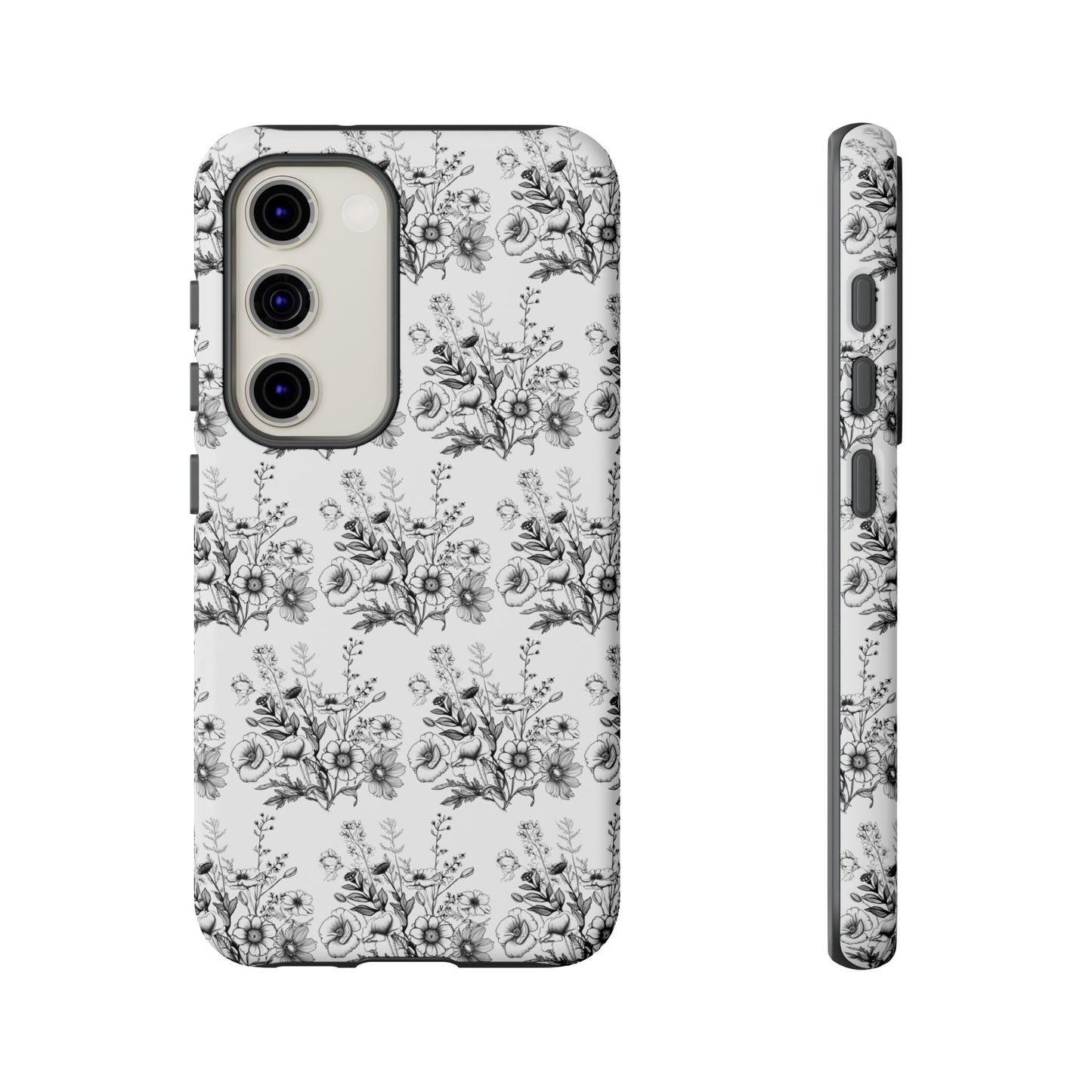Floral Phone Case, Tough Cases with Elegant Black and White Design, Protective Cover for Fashion Lovers, Unique Gift for All [...]