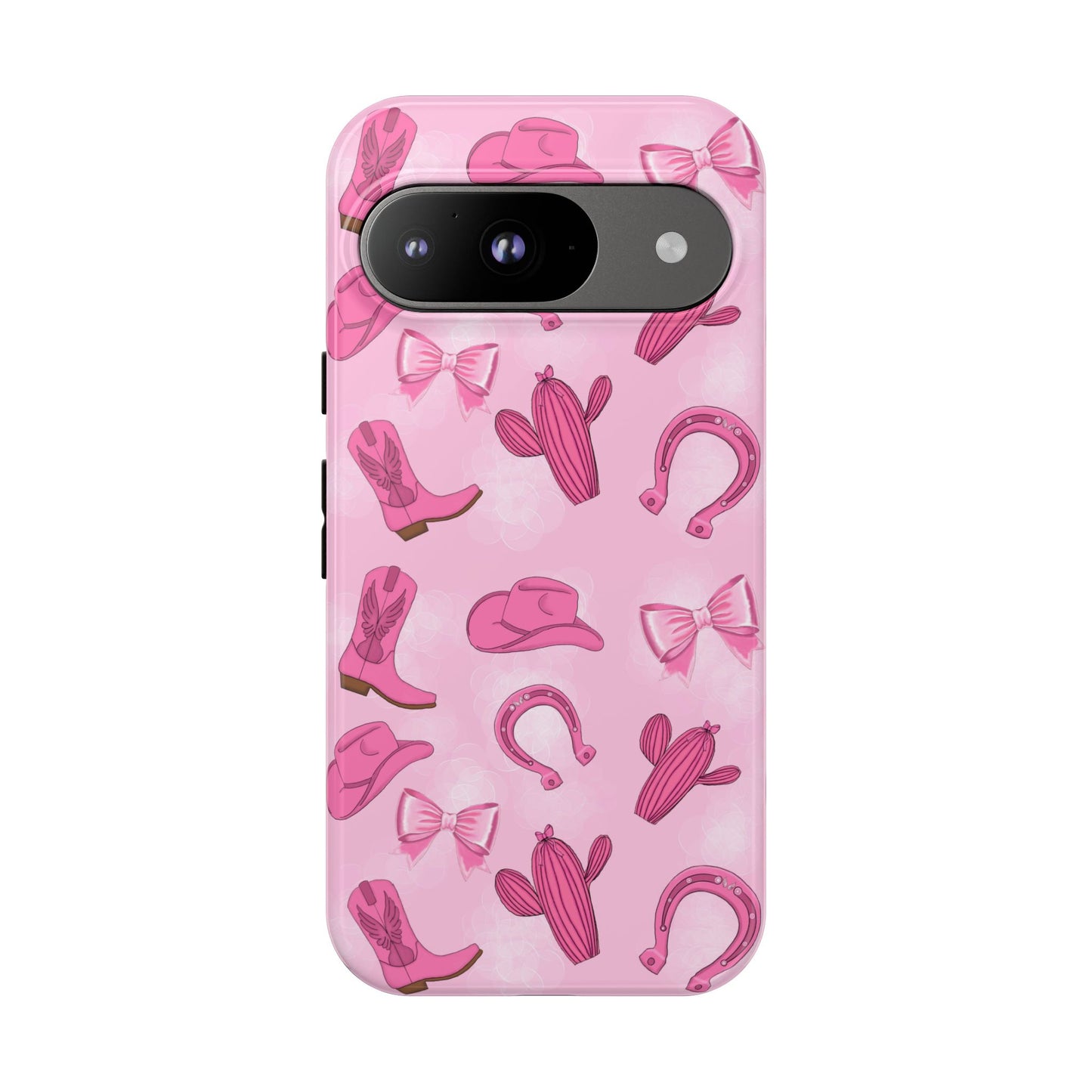 Cowgirl Chic Phone Case, Western Style Tough Case, Cute Pink Cowboy Theme, Gift for Rodeo Lovers, Country Western Decor