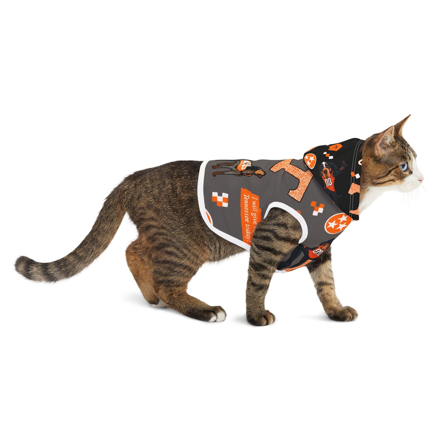 Tennessee Volunteers Pet Hoodie, Dog Sweater, Game Day Pet Apparel, Pet Gift for Sports Lovers, Dog Outfit for Celebrations