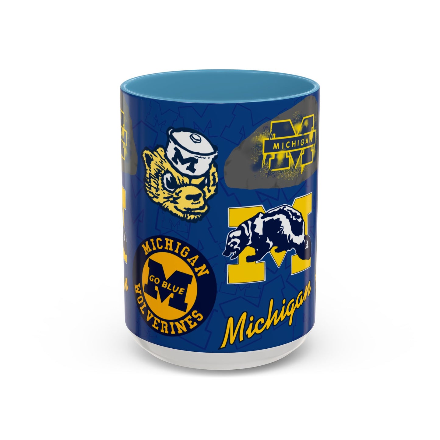 Michigan Wolverines Accent Coffee Mug - Perfect for Game Day, Fan Gift, Coffee Lovers, Sports Decor, College Spirit