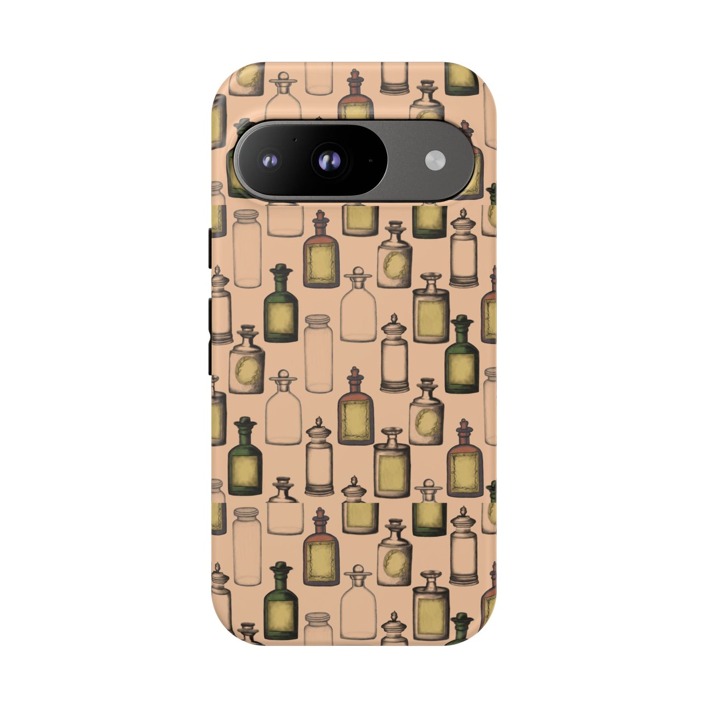 Vintage Potion Bottle Phone Case, Tough Phone Case, Magical Phone Cover, Witch Aesthetic, Gift for Witch Lovers, Boho Phone Accessories