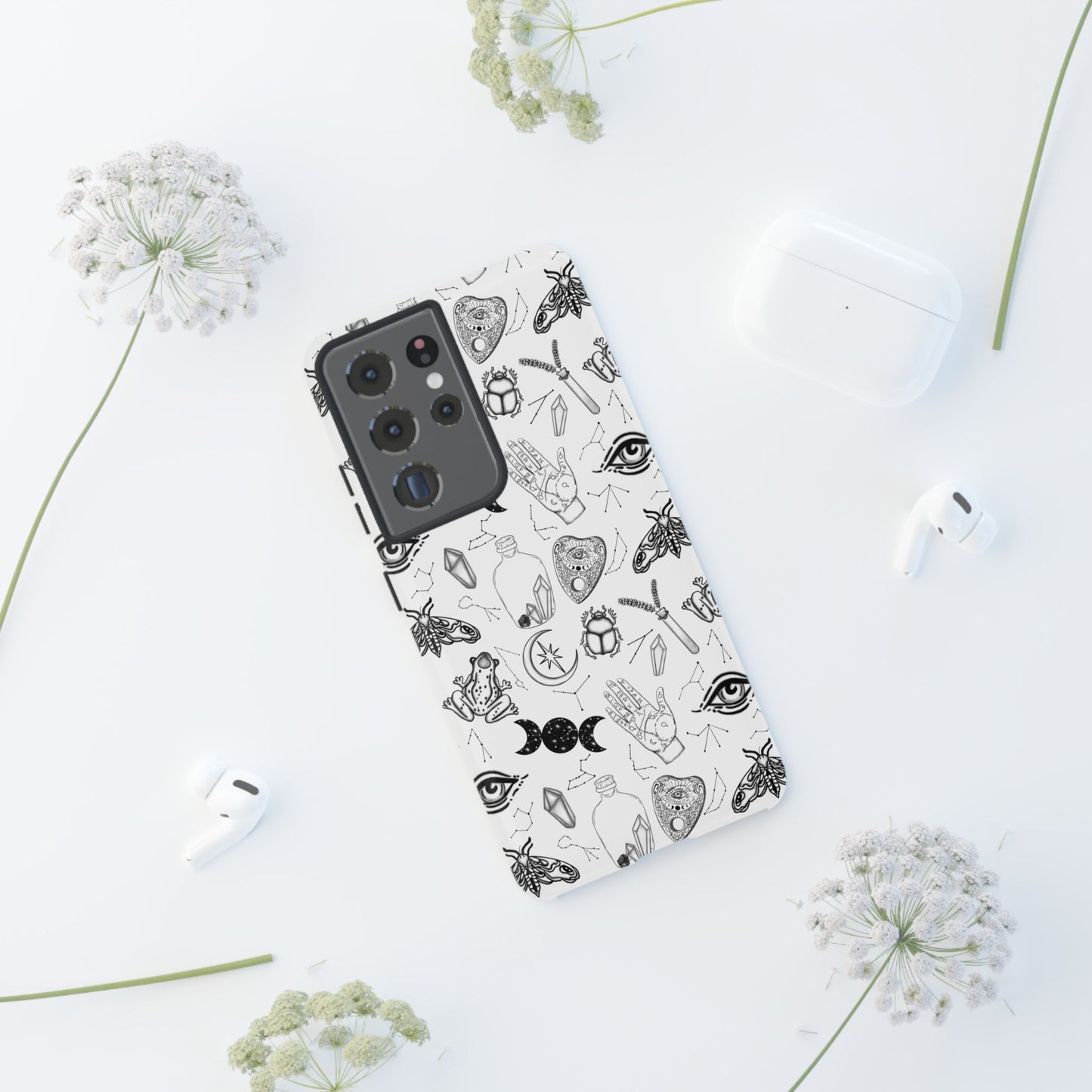 Mystical Phone Case | Boho Aesthetic Cover, Witchy Gift, Crystal Art Protection, Astrology Decor, Unique Cell Phone Skins