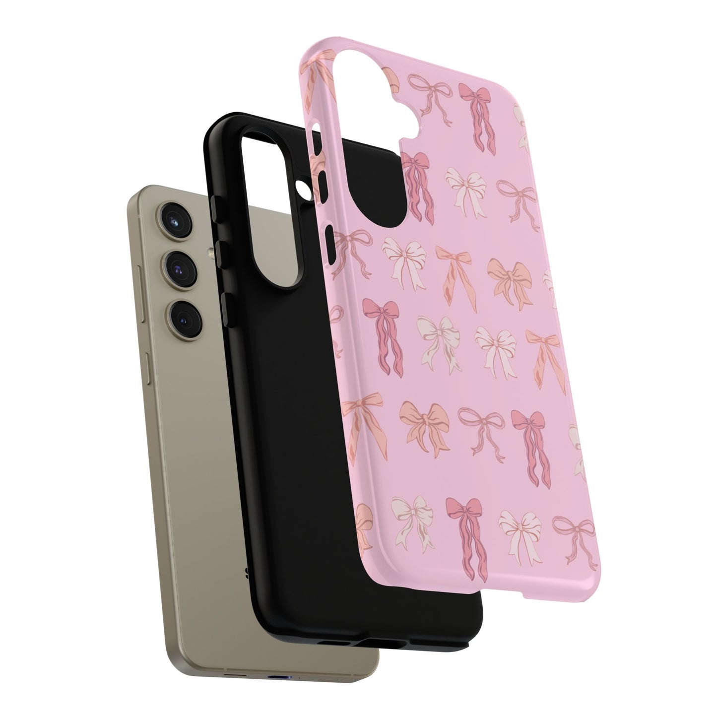 Cute Phone Case with Bow Design | Pink Aesthetic | Gifts for Her, Birthday Present, Trendy Phone Accessories, Fashionable Tech Cover
