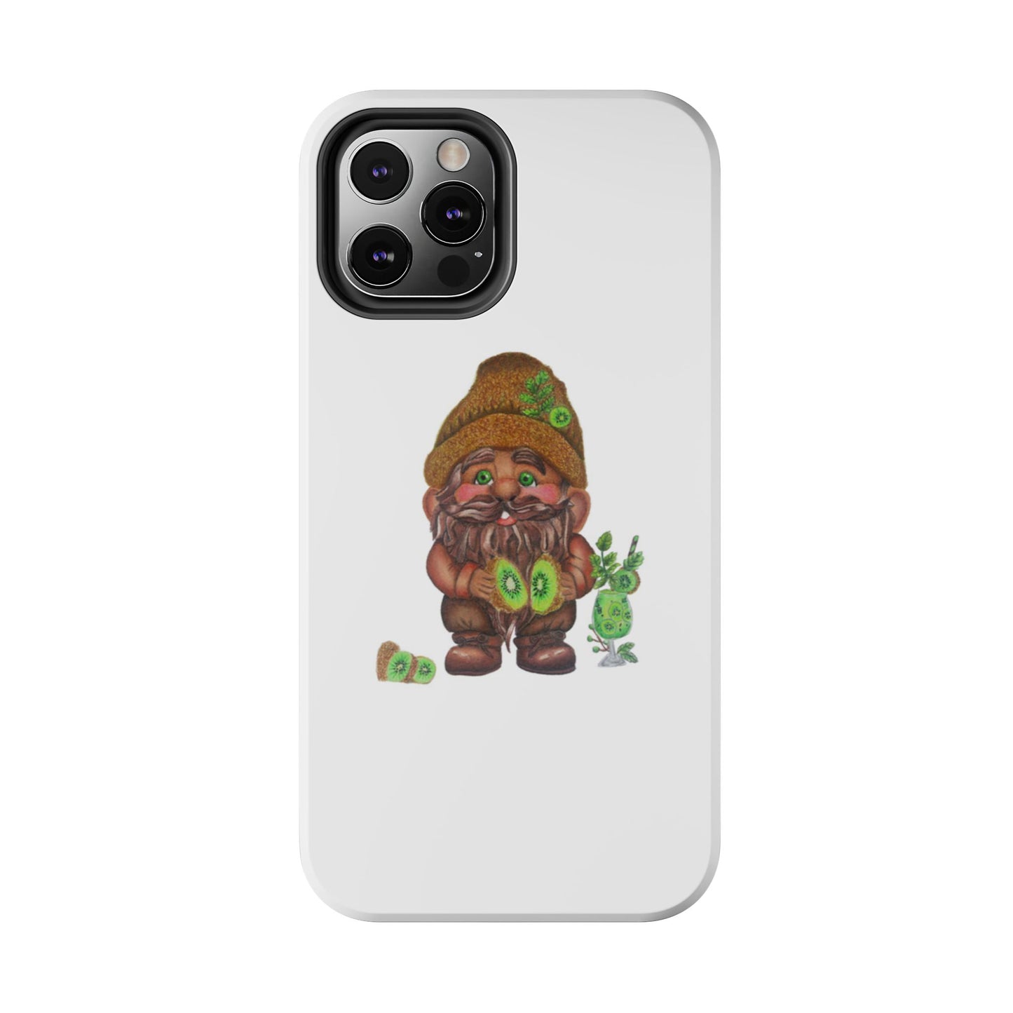 Funny Kiwi Gnome Phone Cases, Phone Covers for Gnome Lovers, Cute Gift for Gardeners, Unique Tech Accessories, Holiday Gifts