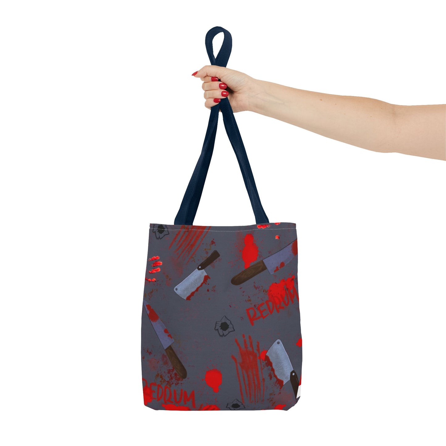 Gory Tote Bag with Redrum Design, Horror Aesthetic Bag, Perfect for Halloween, Gift for Horror Fans, Unique Movie-Inspired Accessory