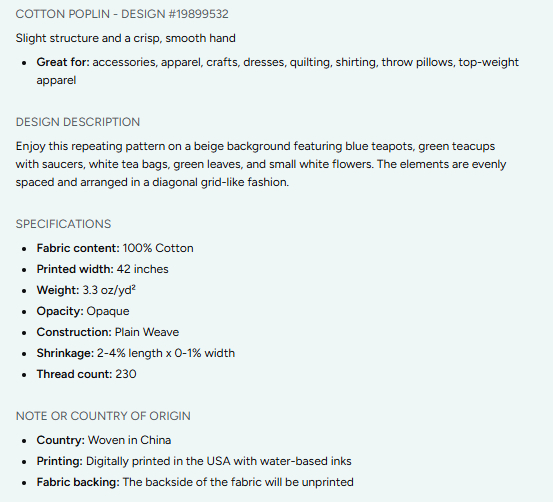 Cakes, Bows and Cherries Repeating Pattern on Fabric by the Yard