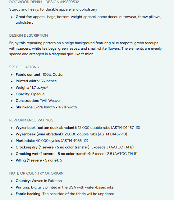 Cakes, Bows and Cherries Repeating Pattern on Fabric by the Yard