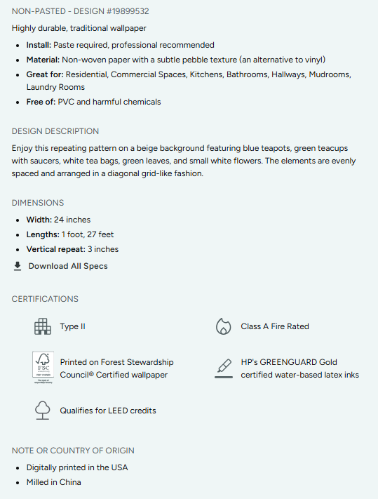 Cakes, Bows and Cherries Repeating Pattern Wallpaper