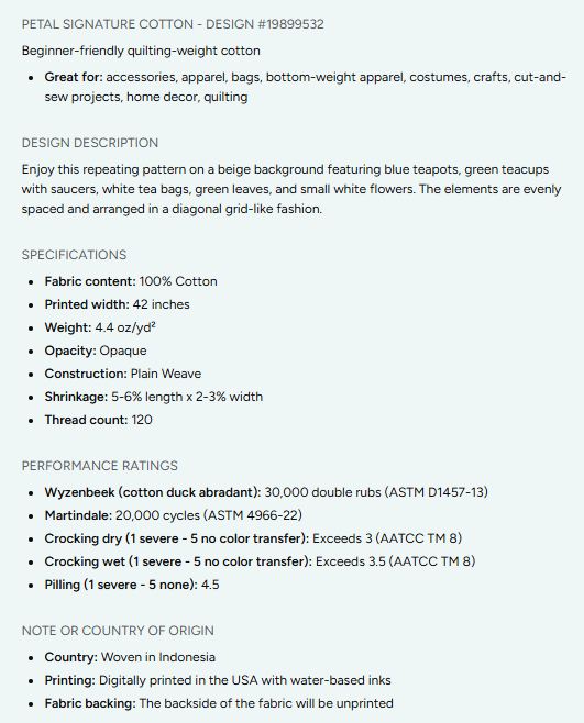 Cakes, Bows and Cherries Repeating Pattern on Fabric by the Yard