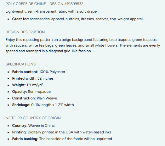 Cakes, Bows and Cherries Repeating Pattern on Fabric by the Yard