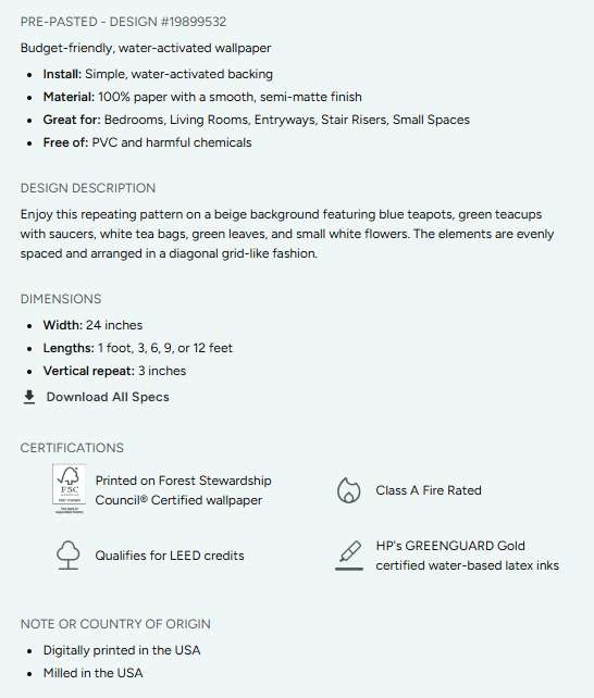 Cakes, Bows and Cherries Repeating Pattern Wallpaper