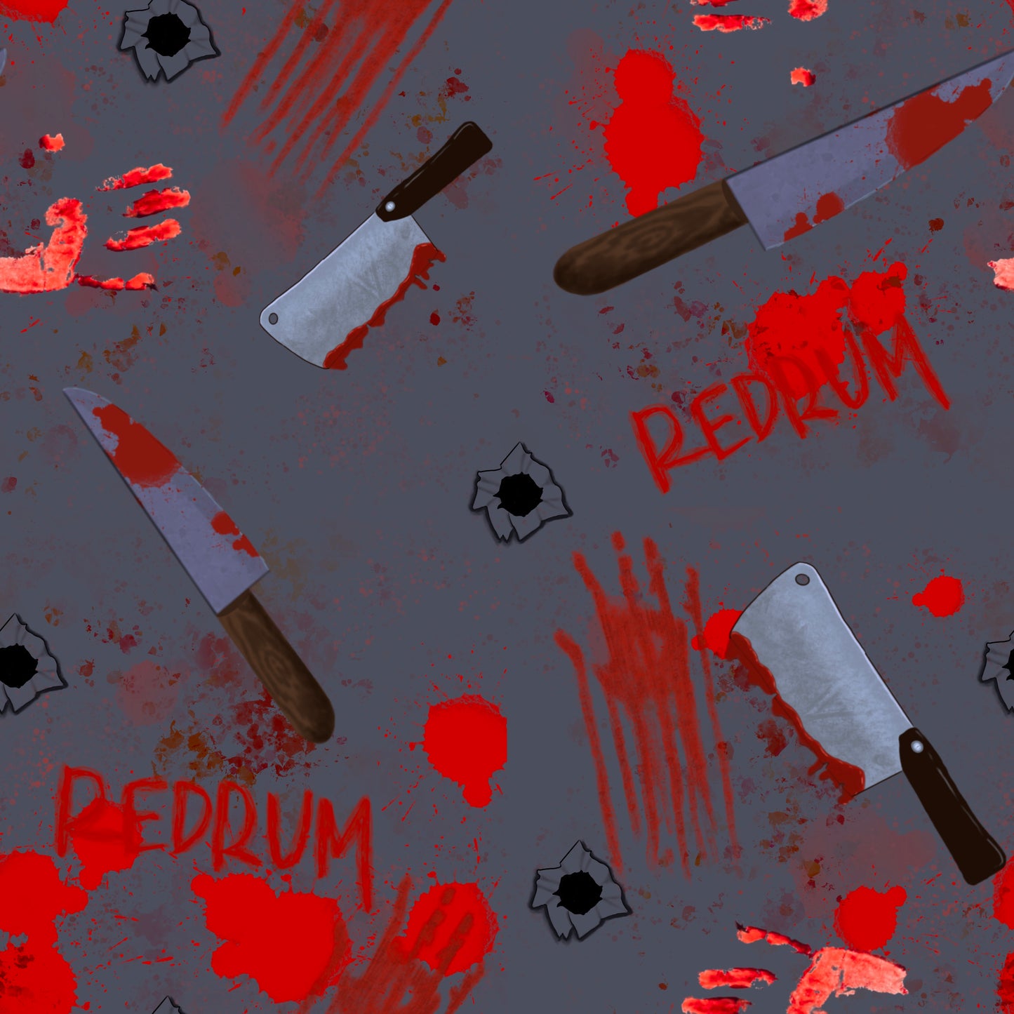 Redrum Repeating Pattern Digital Download
