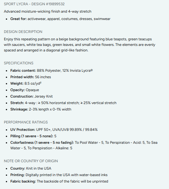 Cakes, Bows and Cherries Repeating Pattern on Fabric by the Yard