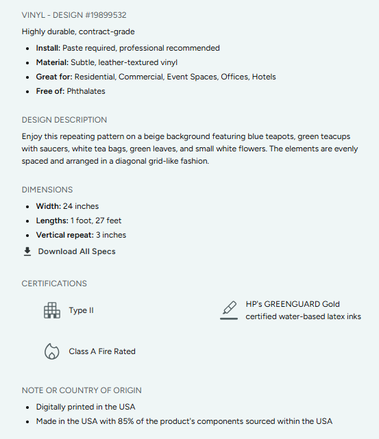 Cakes, Bows and Cherries Repeating Pattern Wallpaper